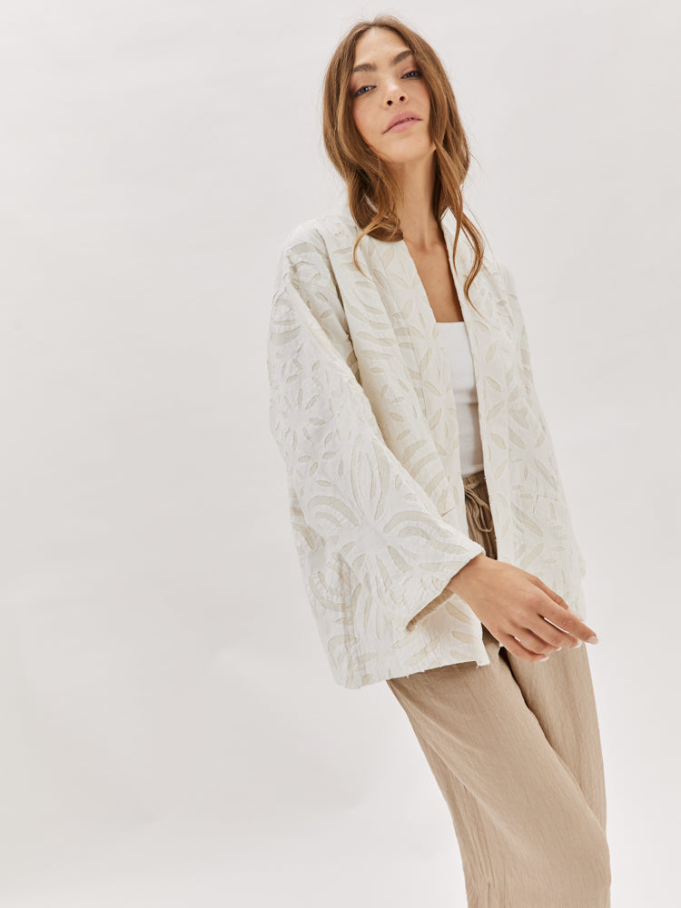 White Cotton Adina Jacket
