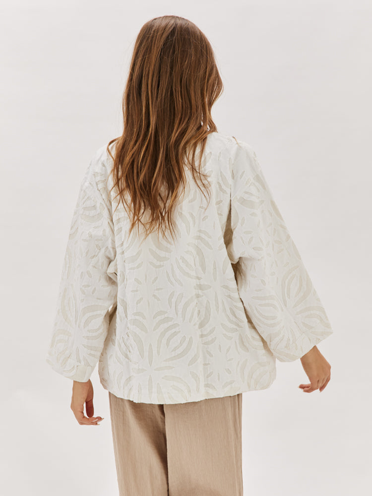 White Cotton Adina Jacket