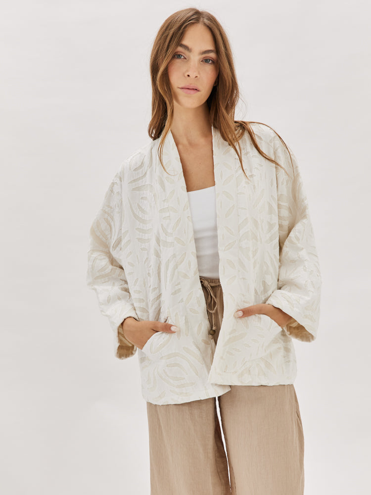 White Cotton Adina Jacket