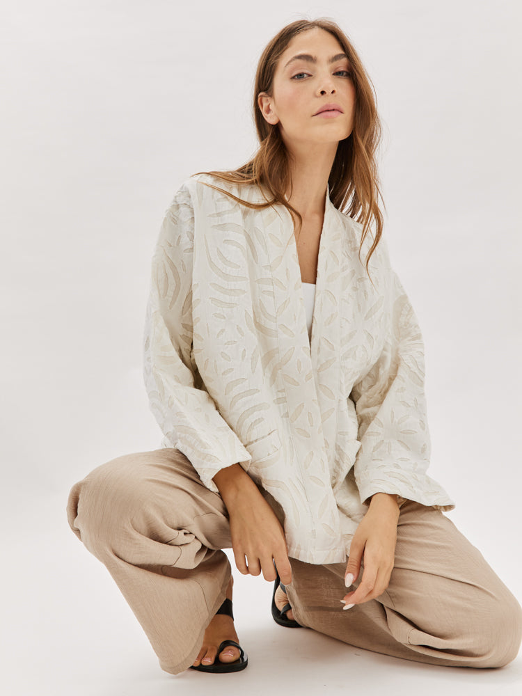 White Cotton Adina Jacket
