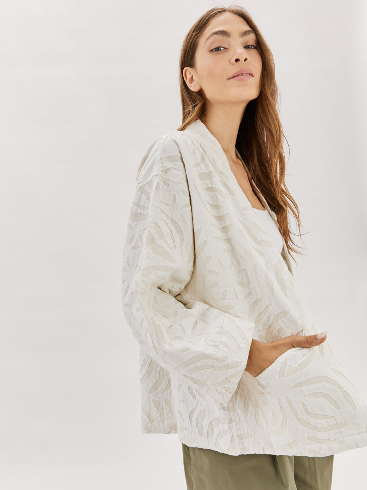 White Cotton Adina Jacket