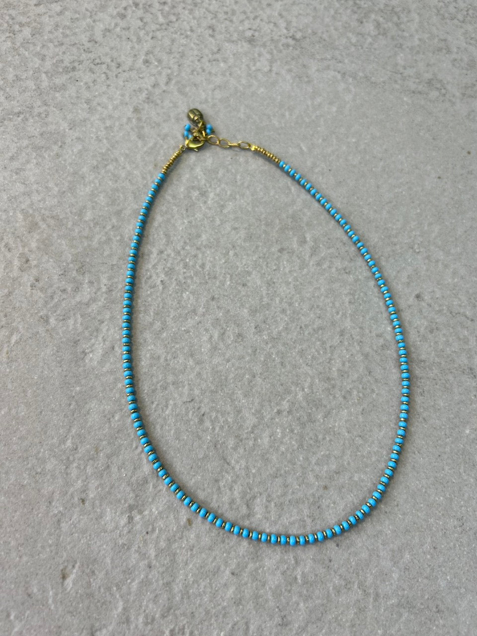 Natasha Beaded Necklace - Lt. Blue