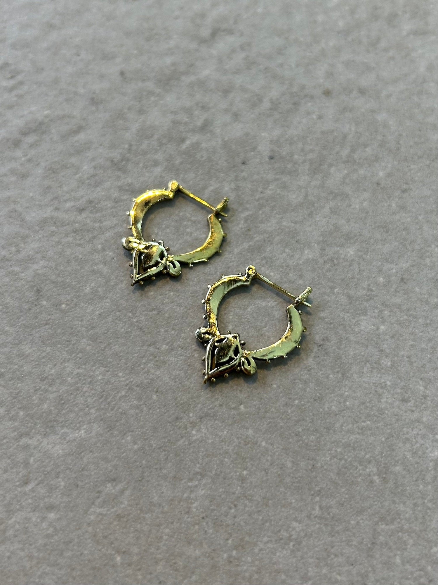 Mini Brass Earrings