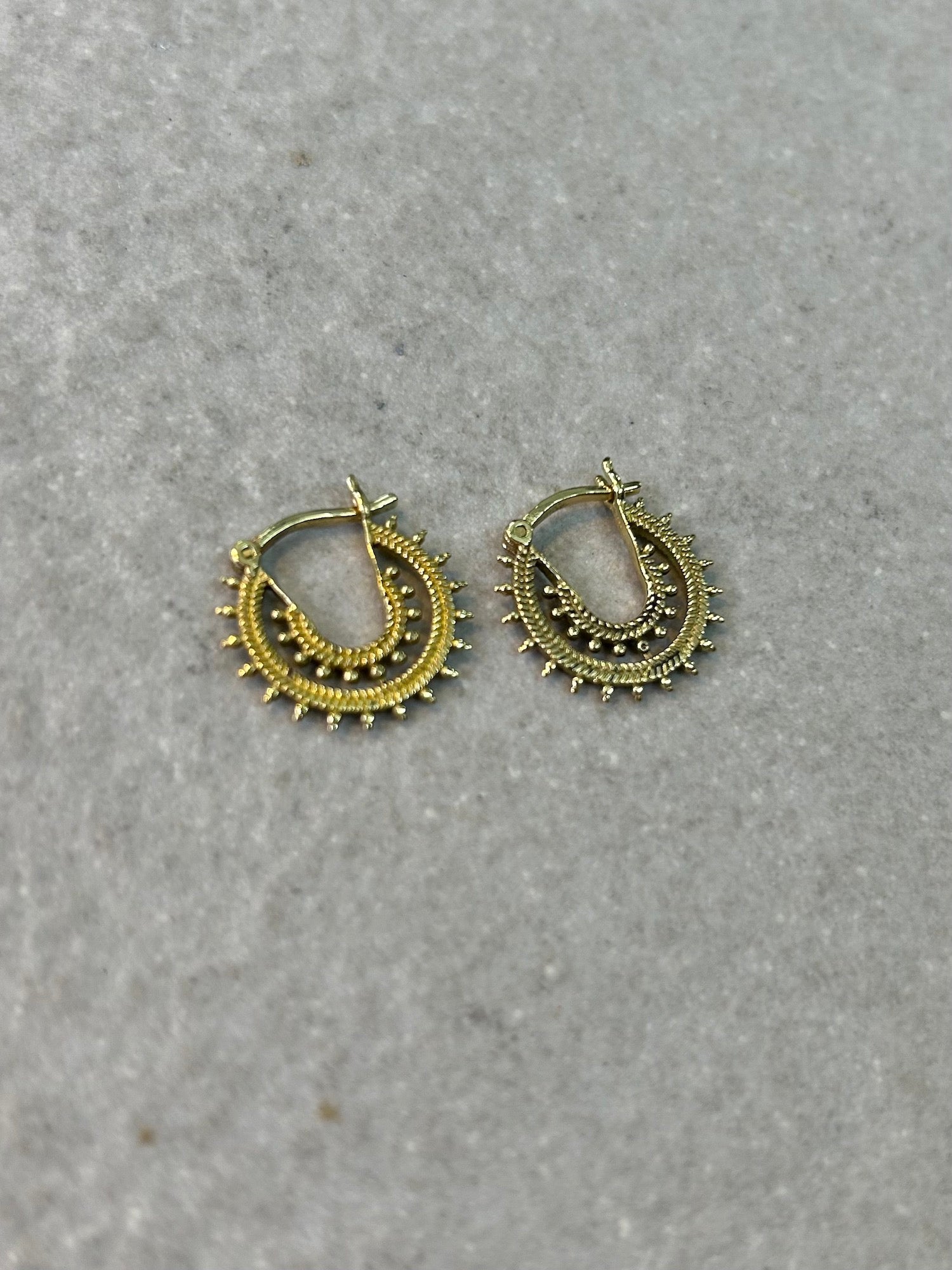 Mini Brass Earrings