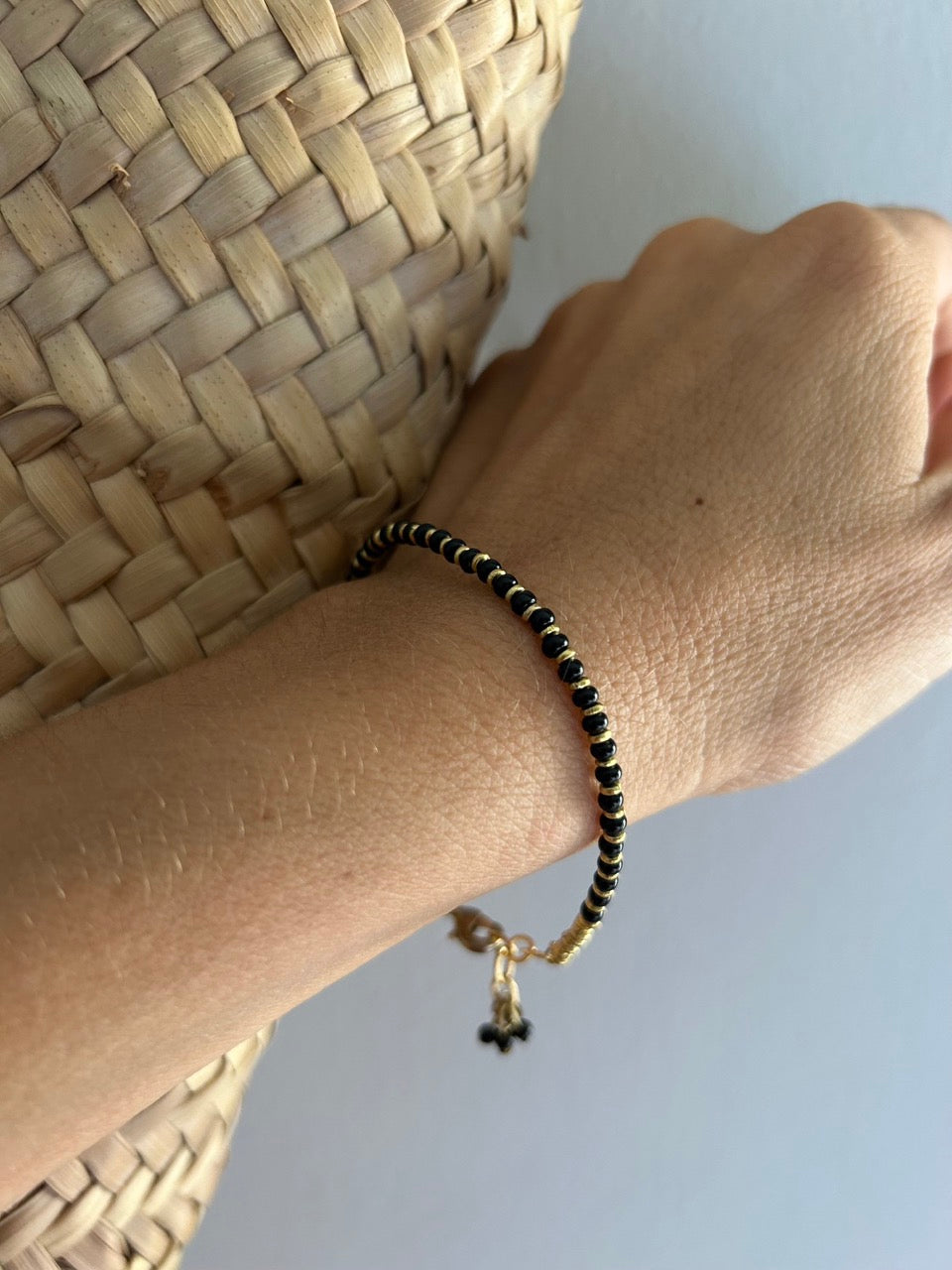 Natasha Beaded Bracelet - Black