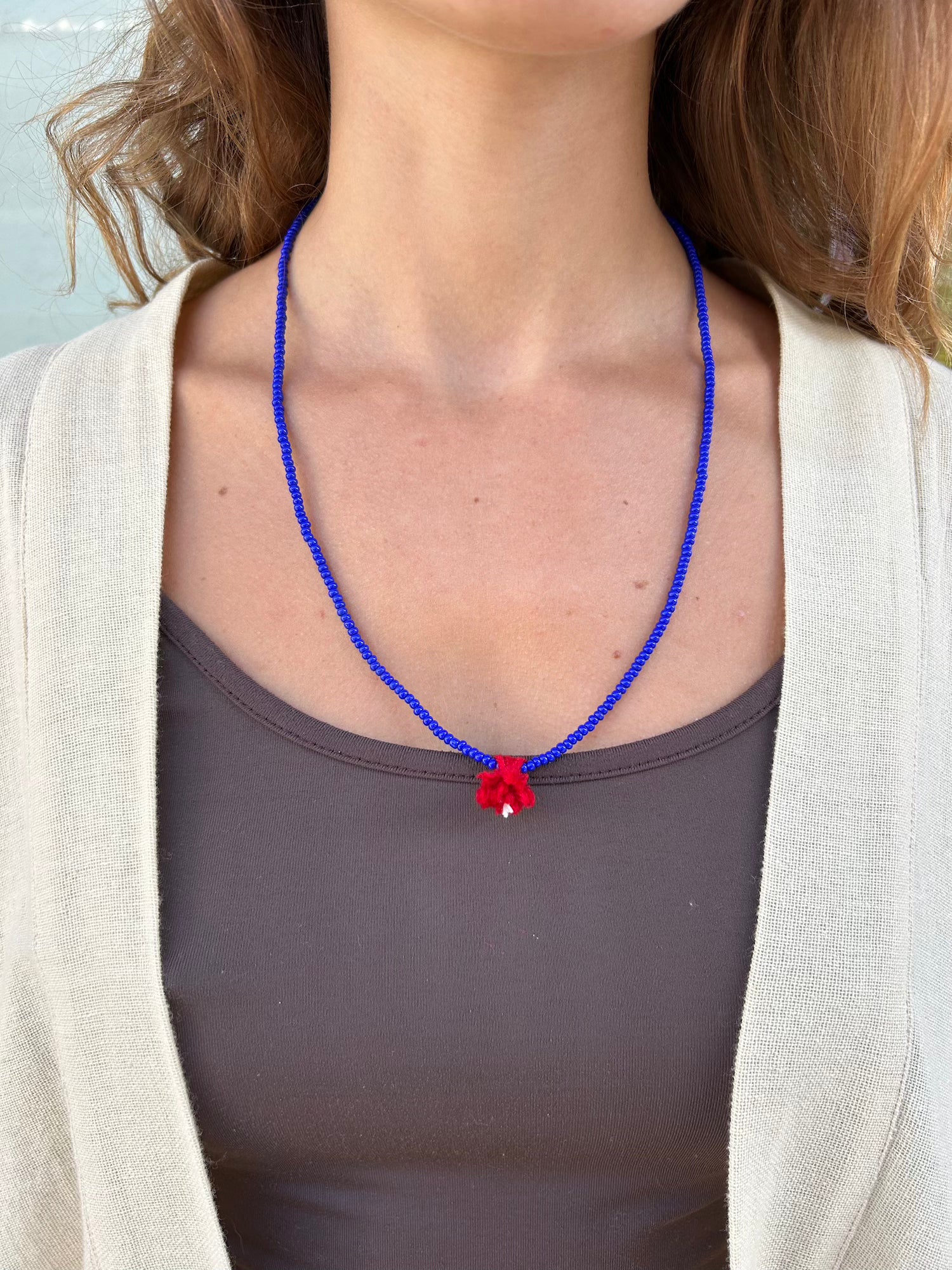 Shanti Necklace - Navy Blue