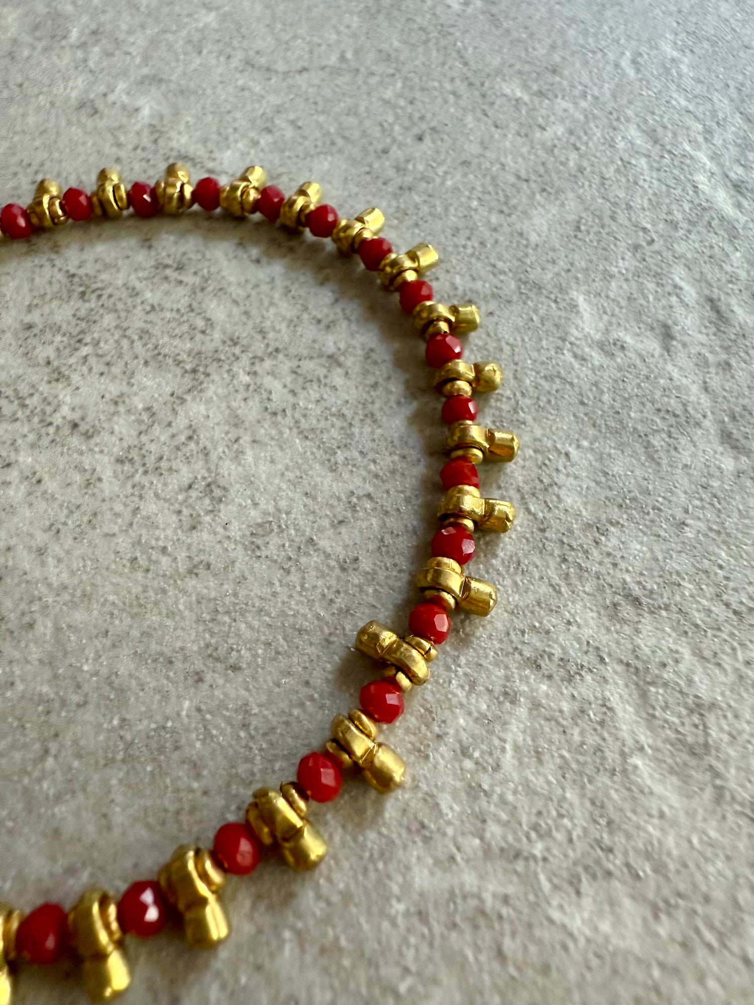 Natasha Beaded Bracelet - Red