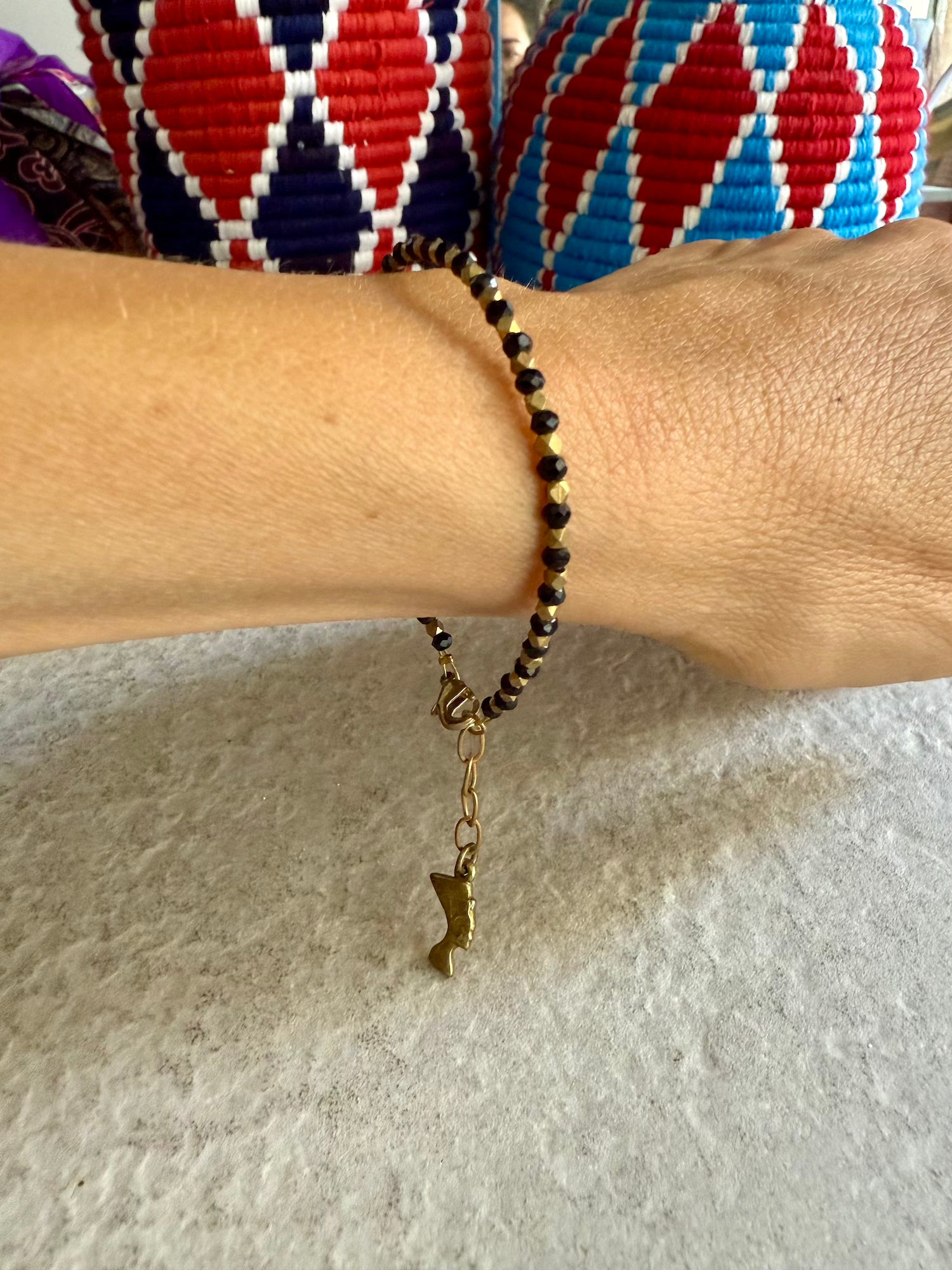 Natasha Beaded Bracelet - Black