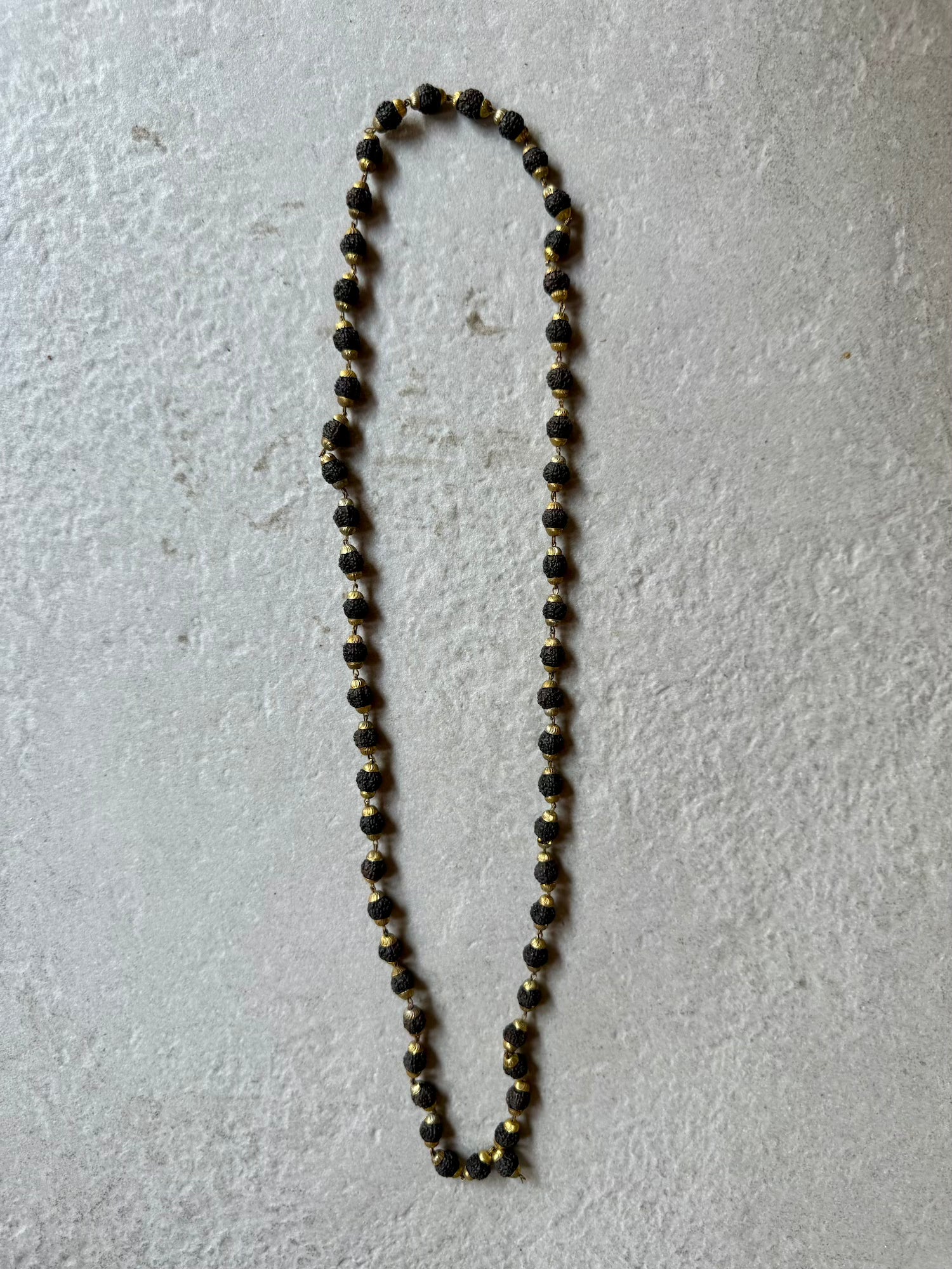 Black & Gold Rudraksha Mala
