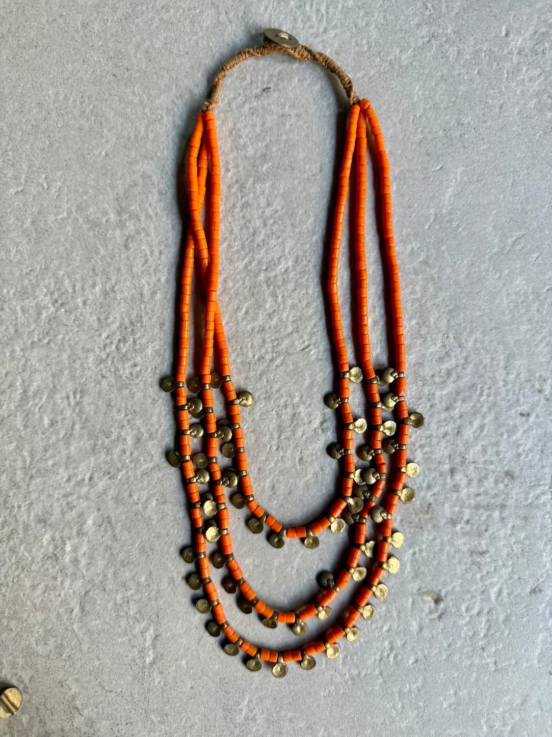 Nagaland Drop Brass Necklace