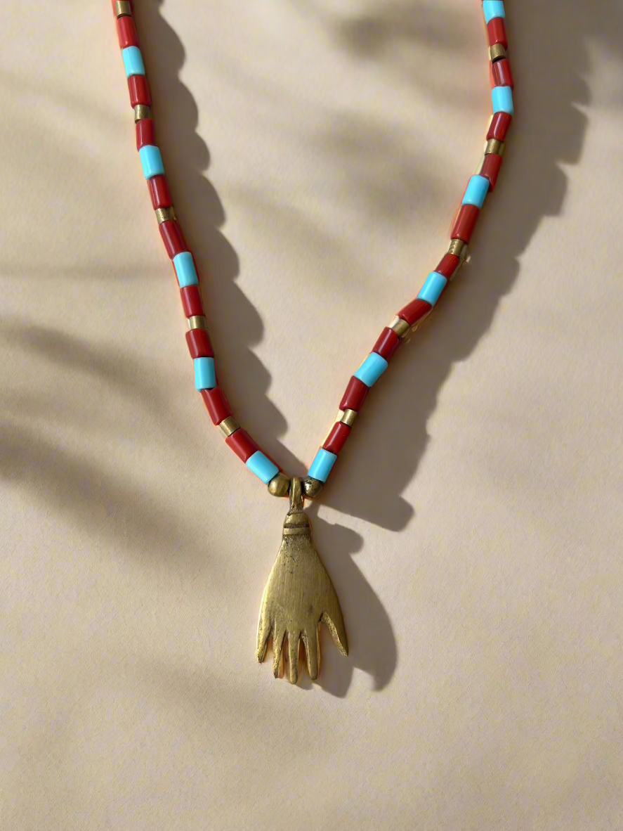 Natasha Hamsa Necklace - short