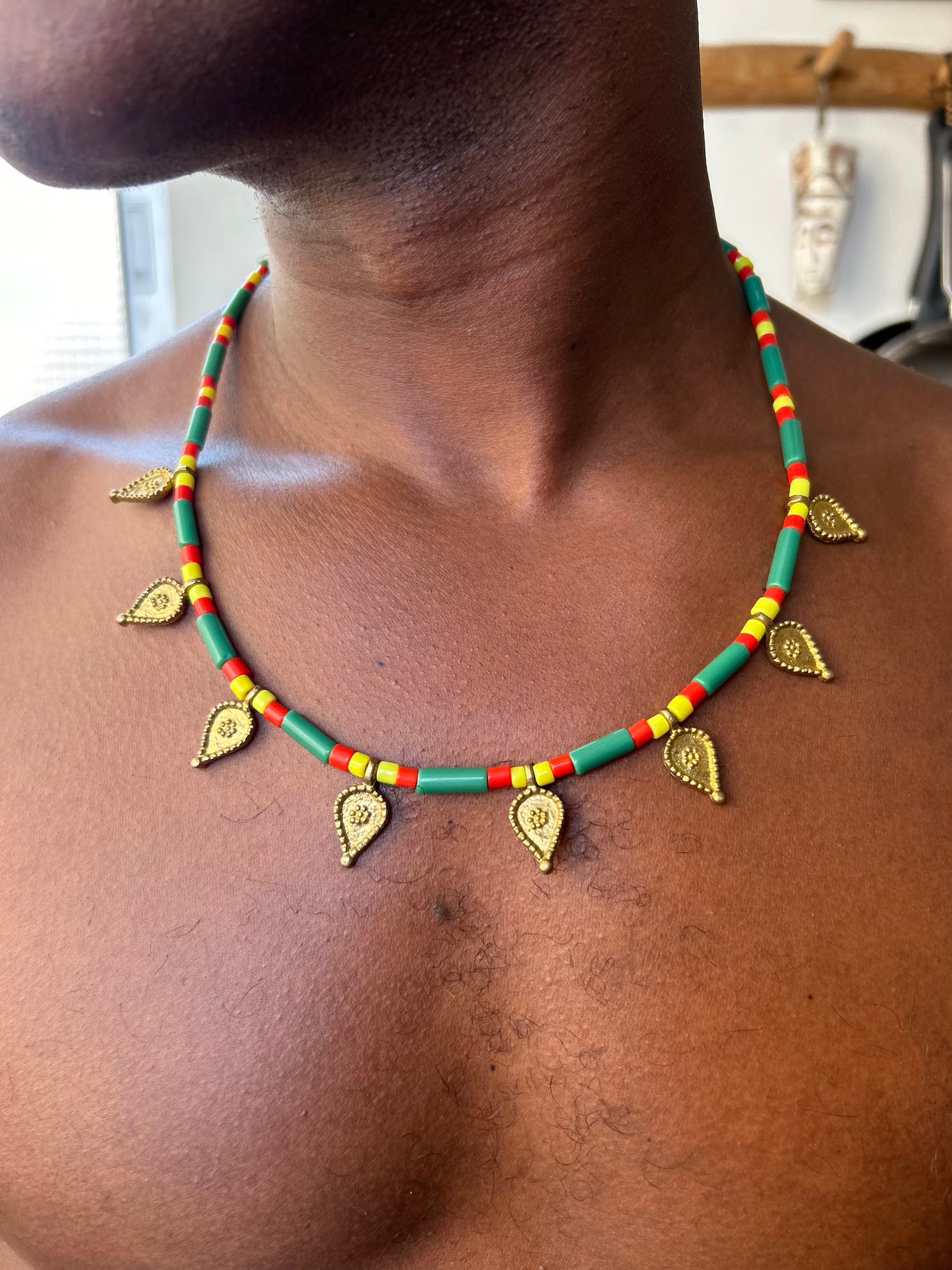 Green Tribal Necklace