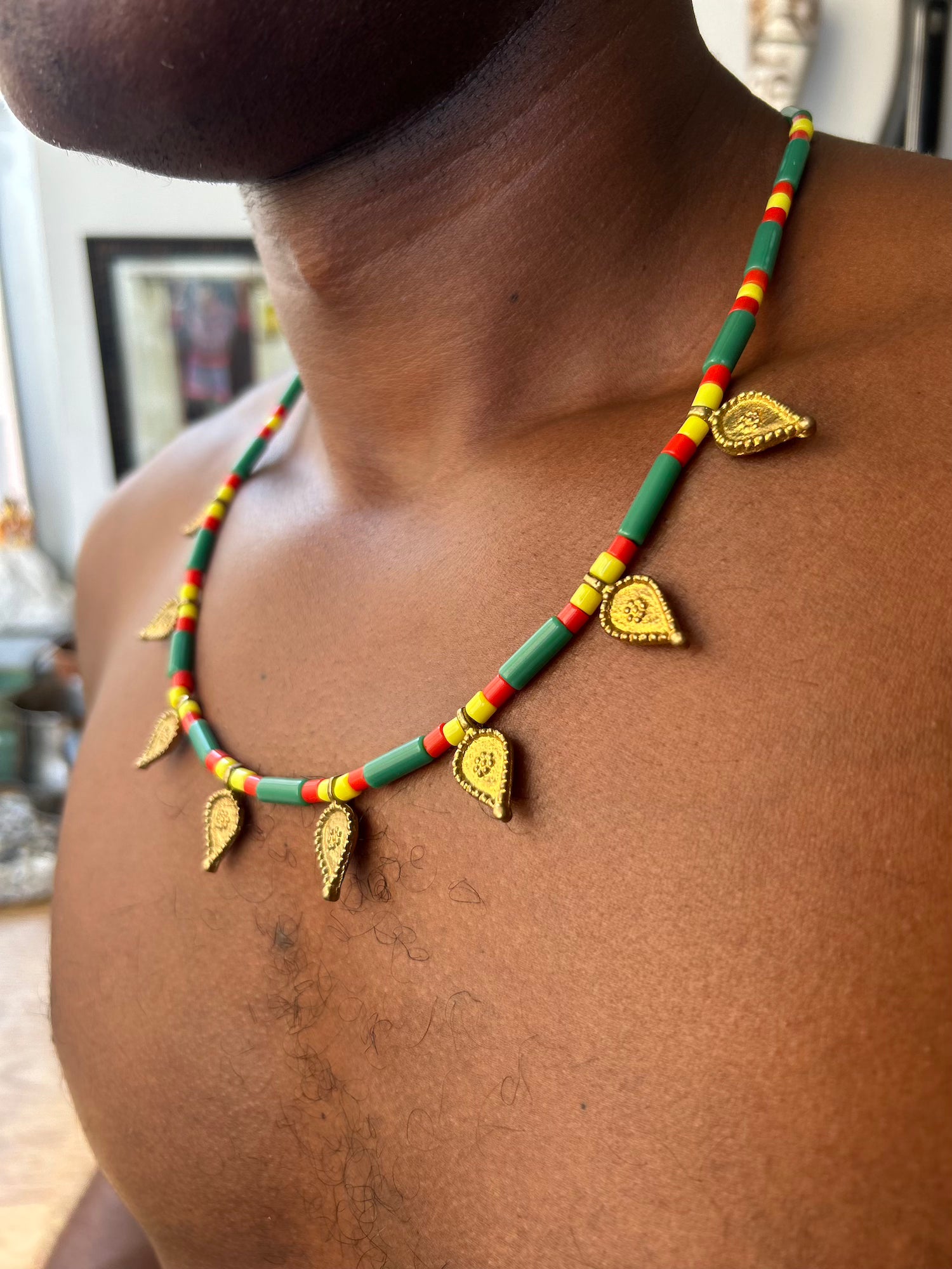 Green Tribal Necklace