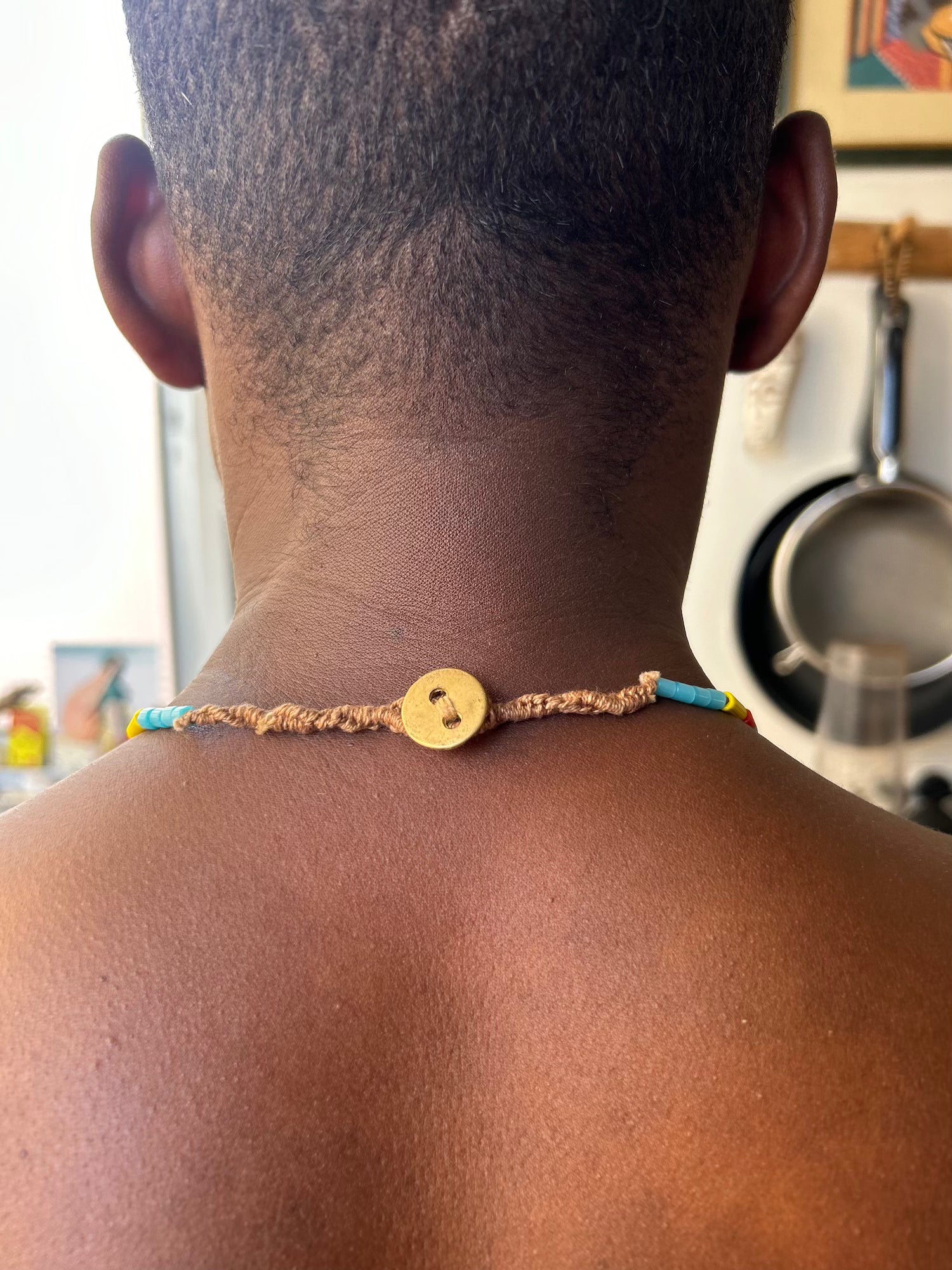 Yellow Tribal Necklace