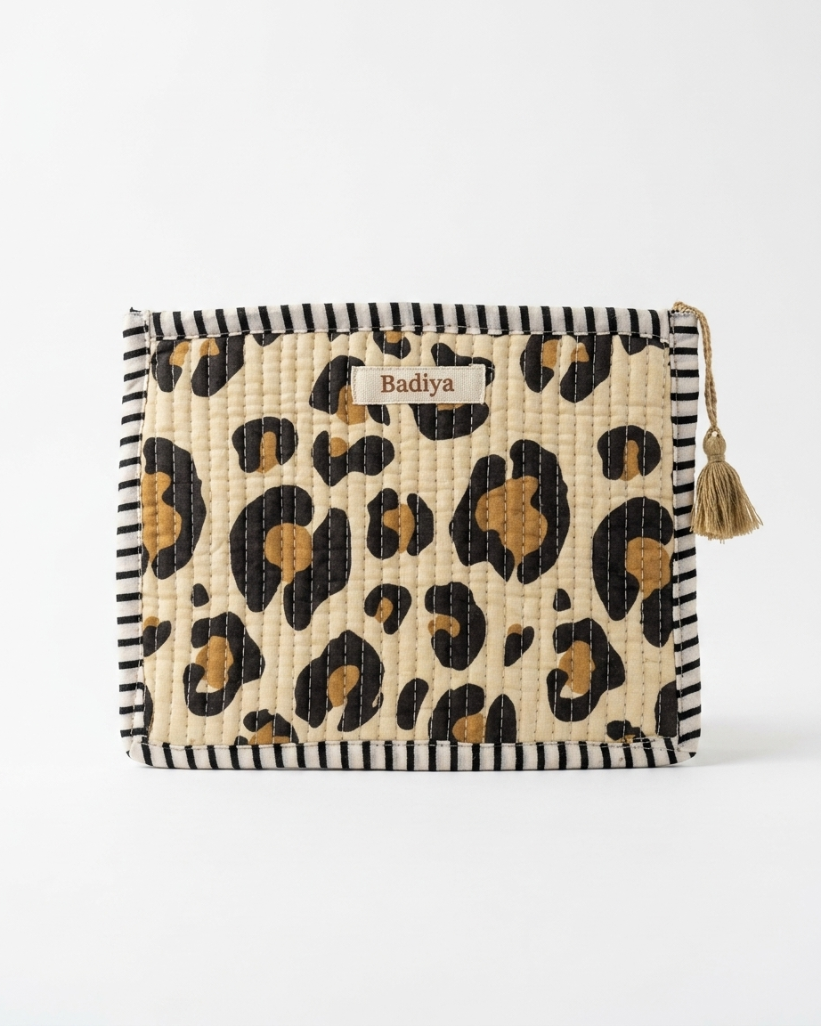 Pouch - Beige Leopard