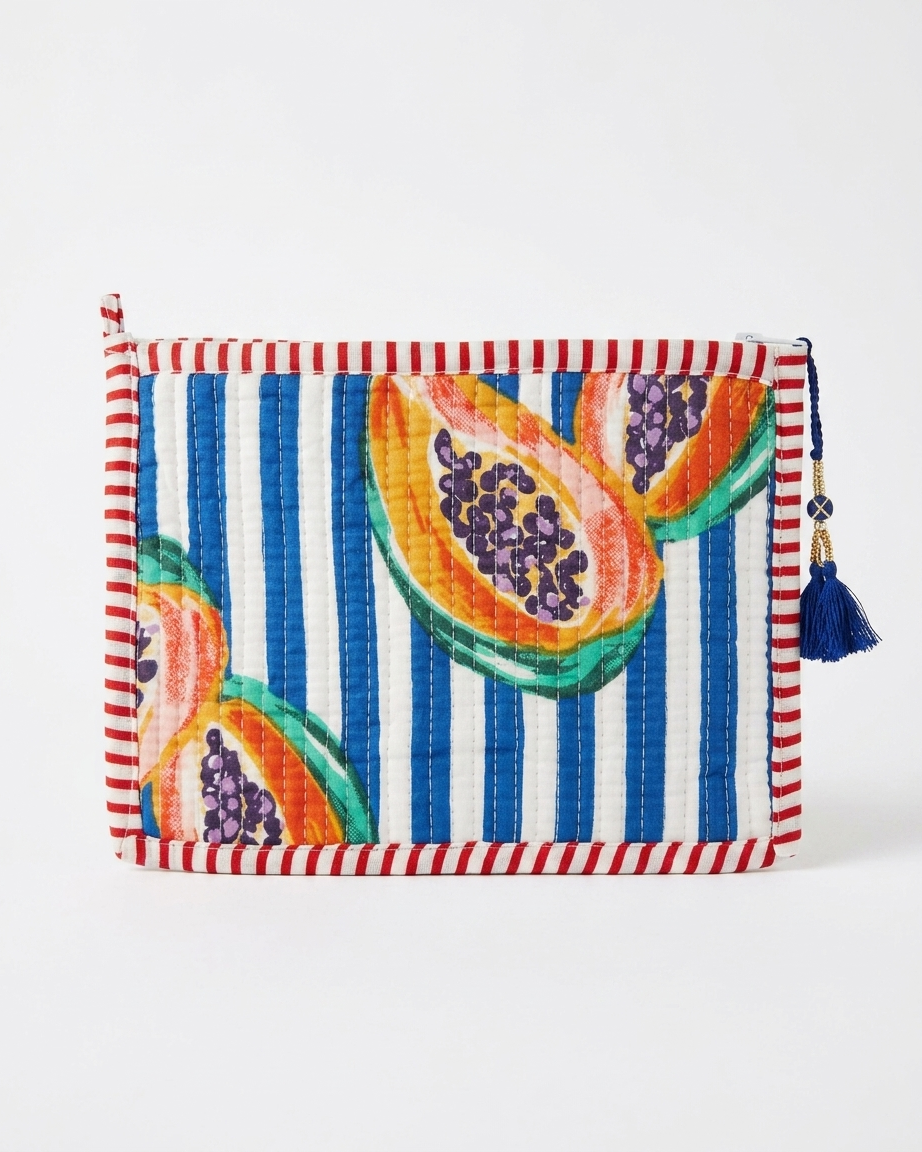 Pouch - Blue Papaya