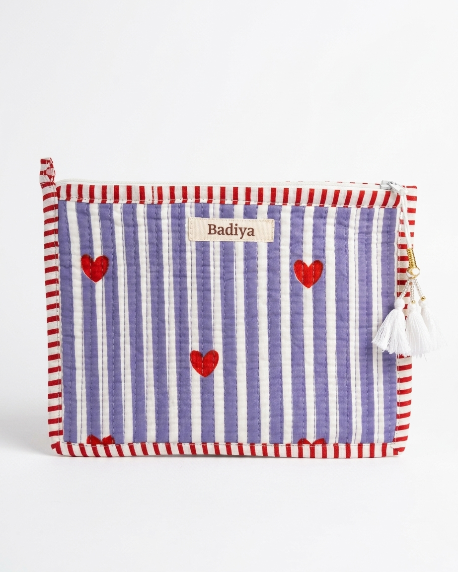 Pouch - Purple Hearts