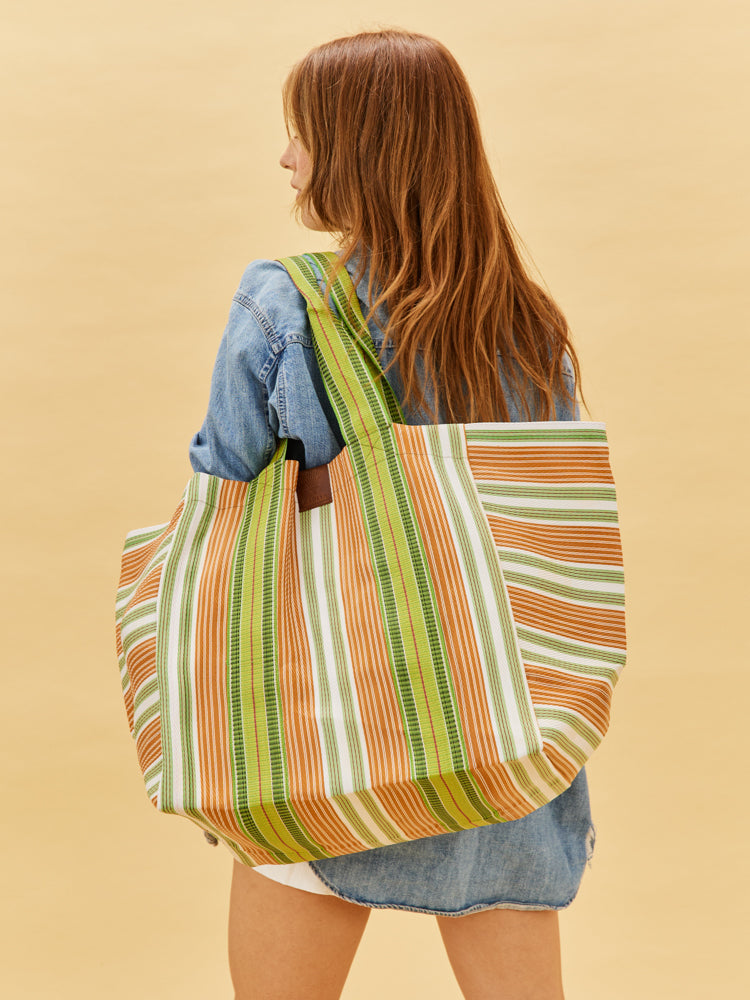 Large Striped Bag
