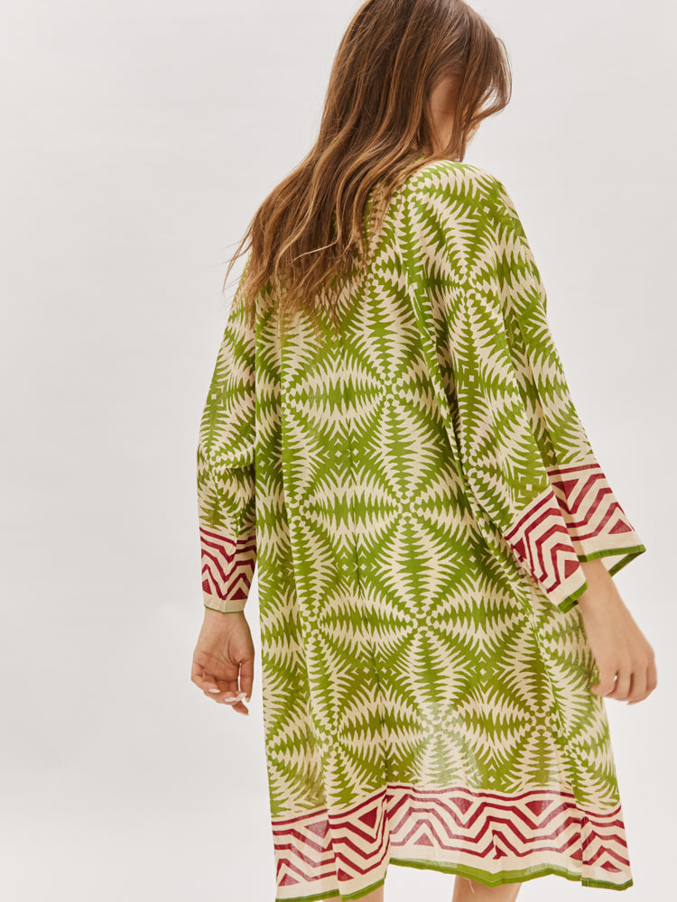 Cotton Print Kimono