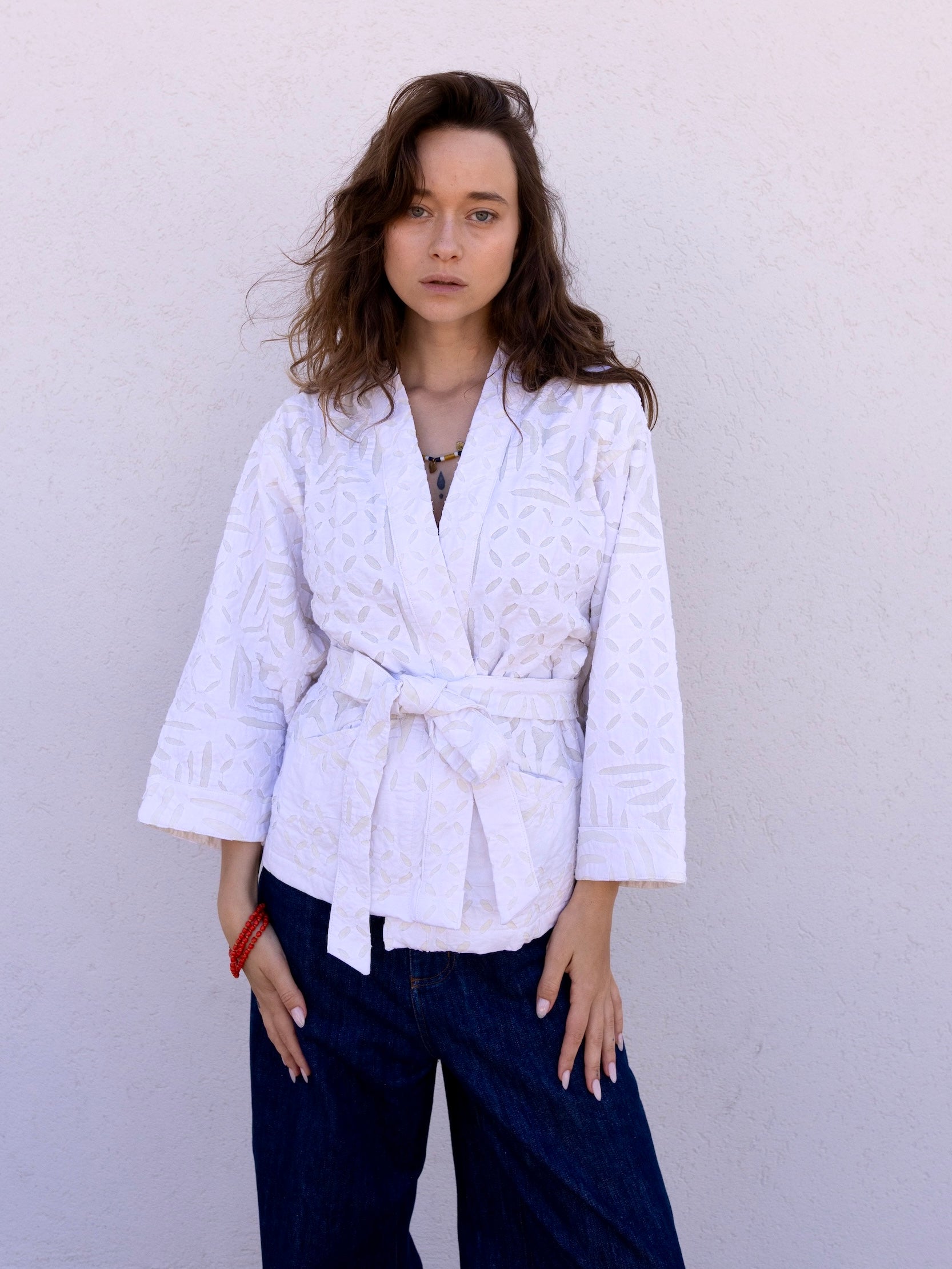 White Cotton Adina Jacket