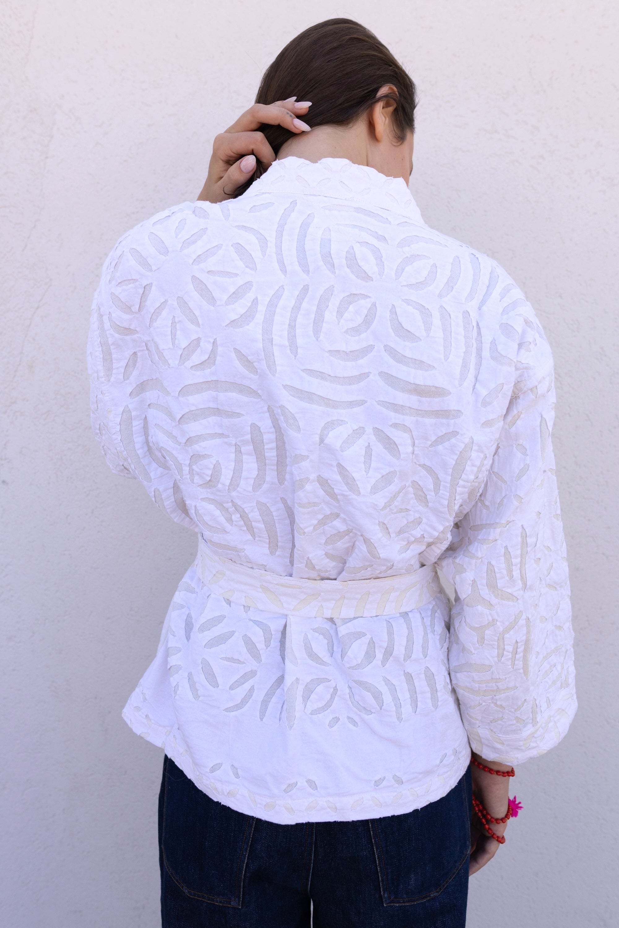 White Cotton Adina Jacket