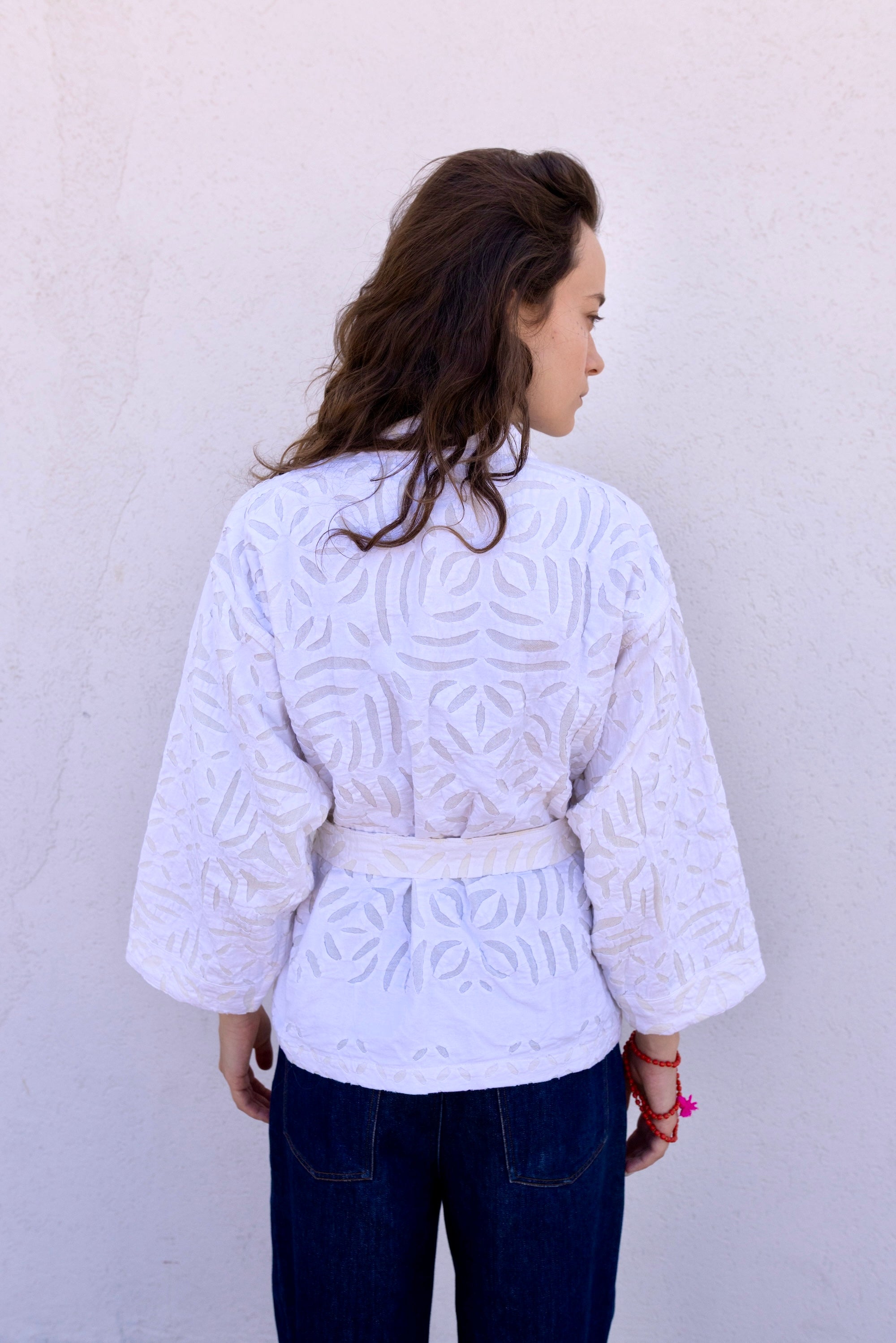 White Cotton Adina Jacket