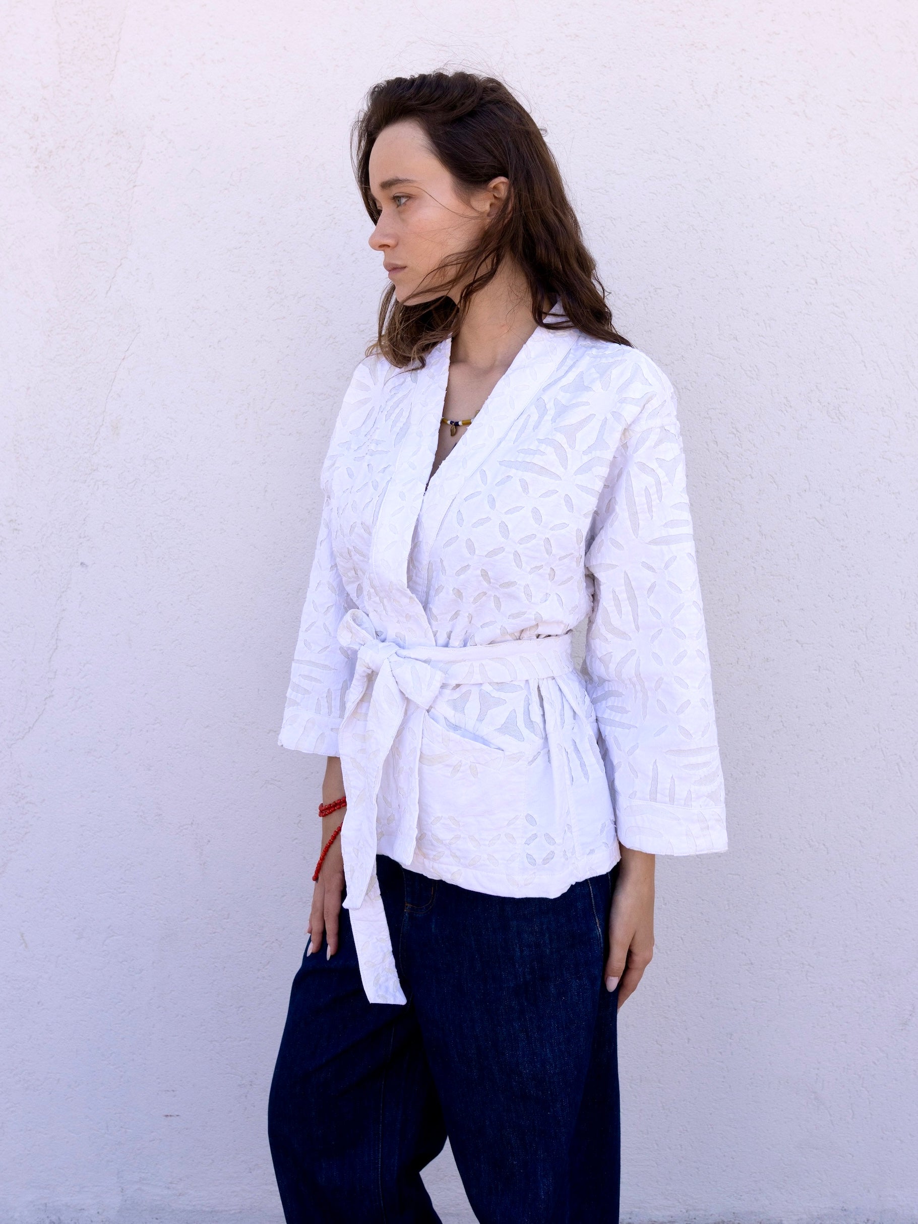 White Cotton Adina Jacket