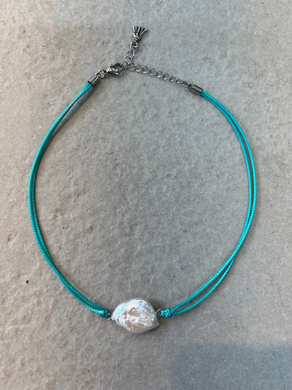 Sigi Pearl Choker - Turquoise