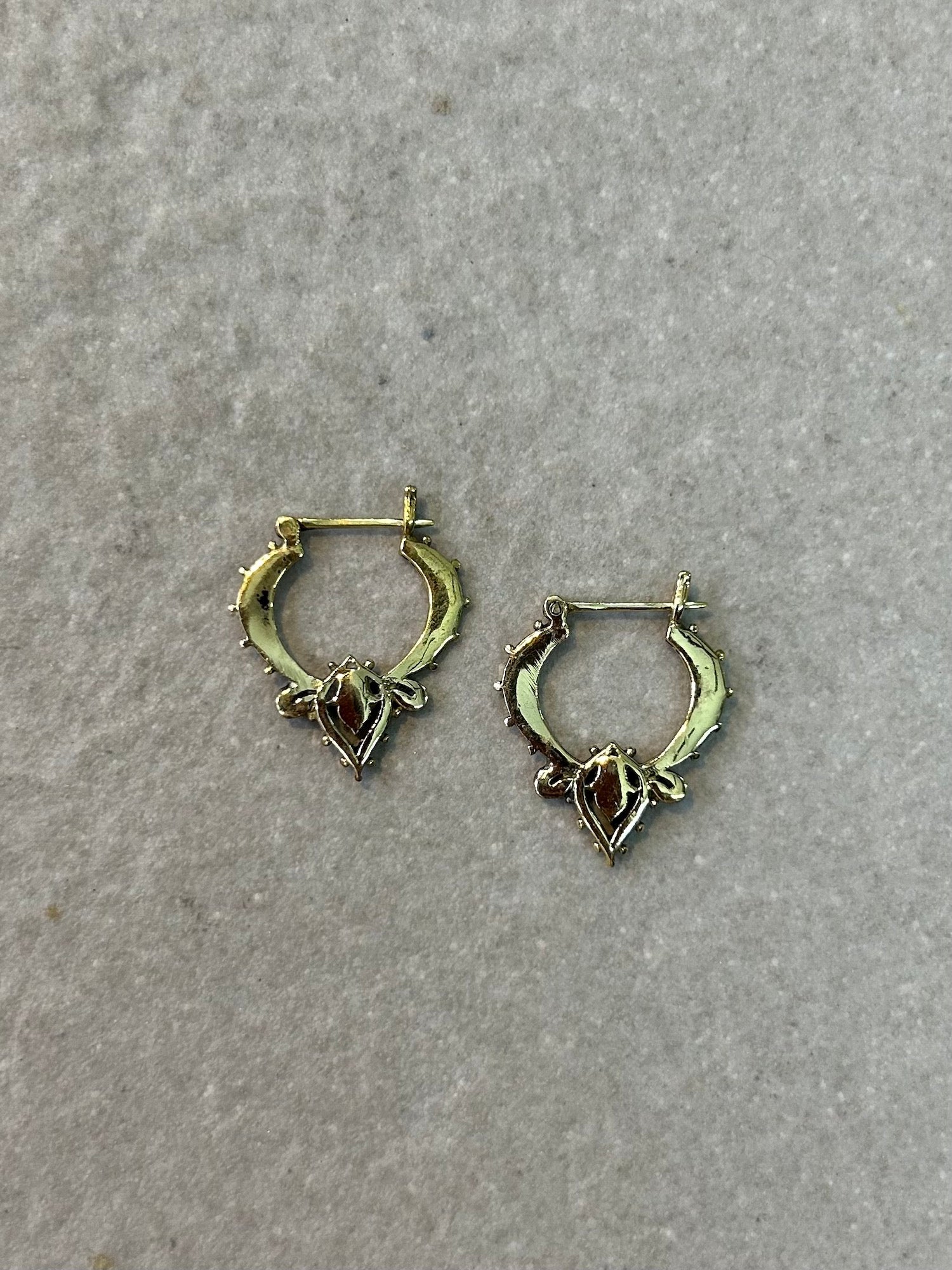 Mini Brass Earrings