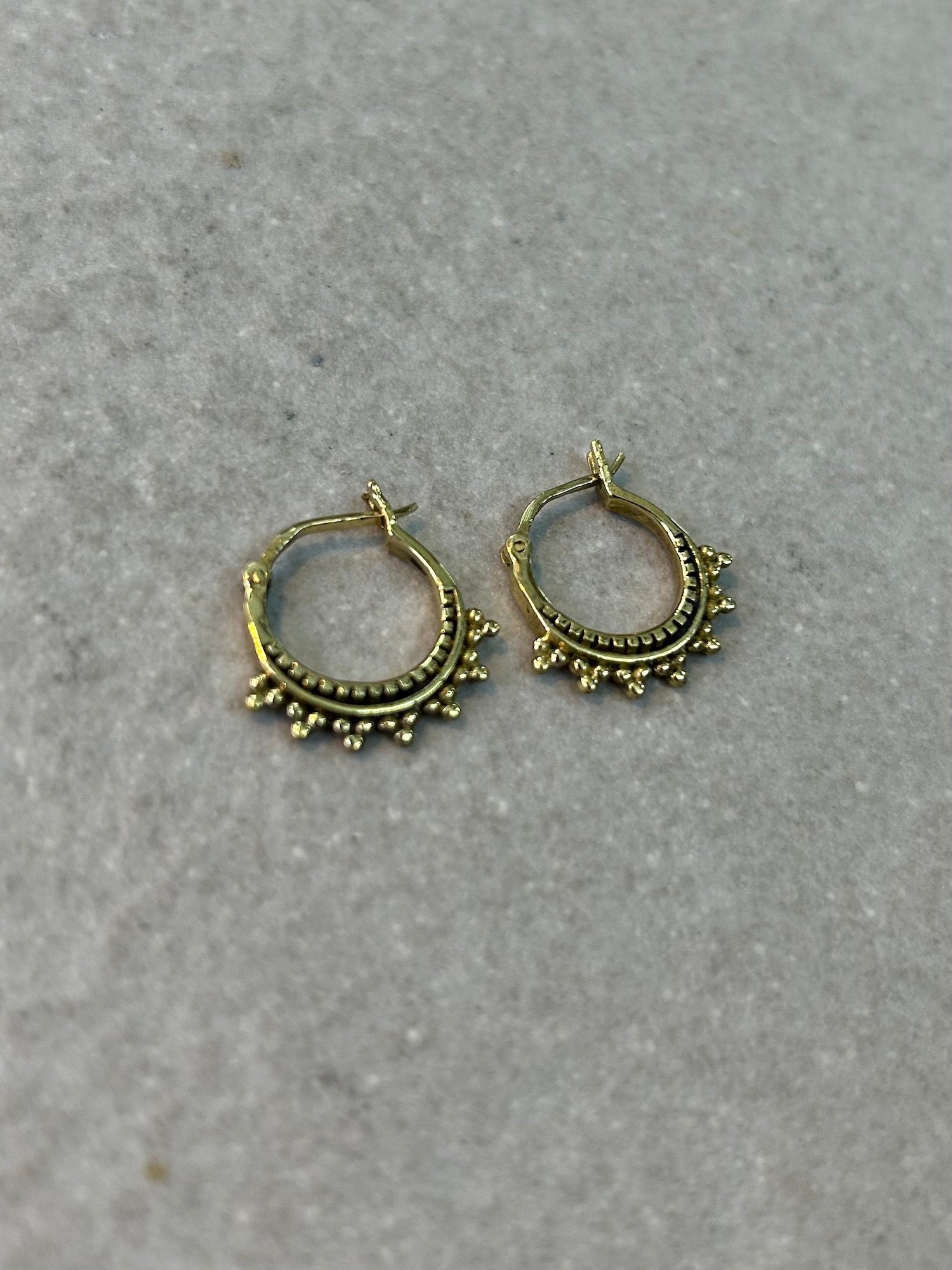 Mini Brass Earrings