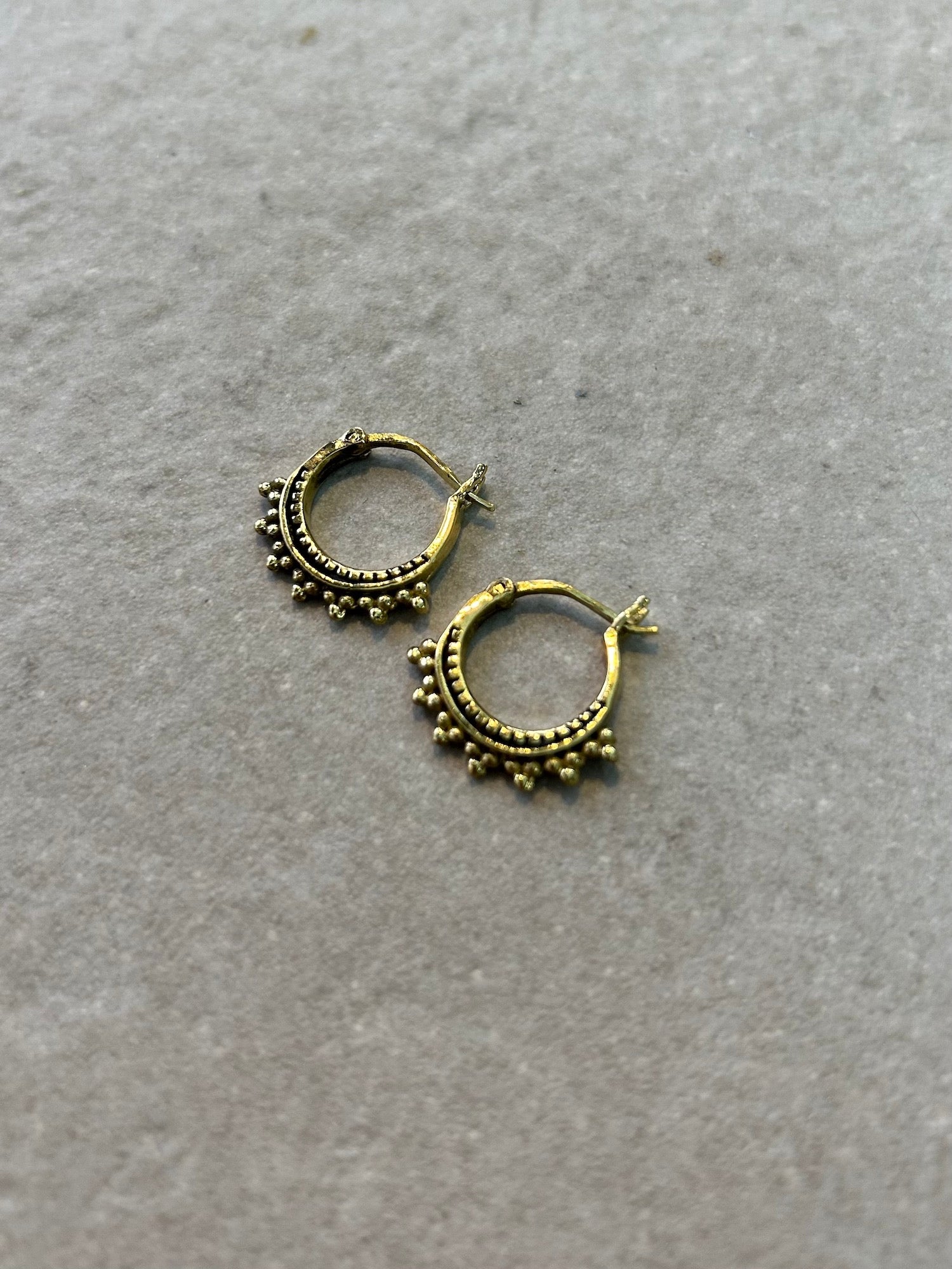 Mini Brass Earrings