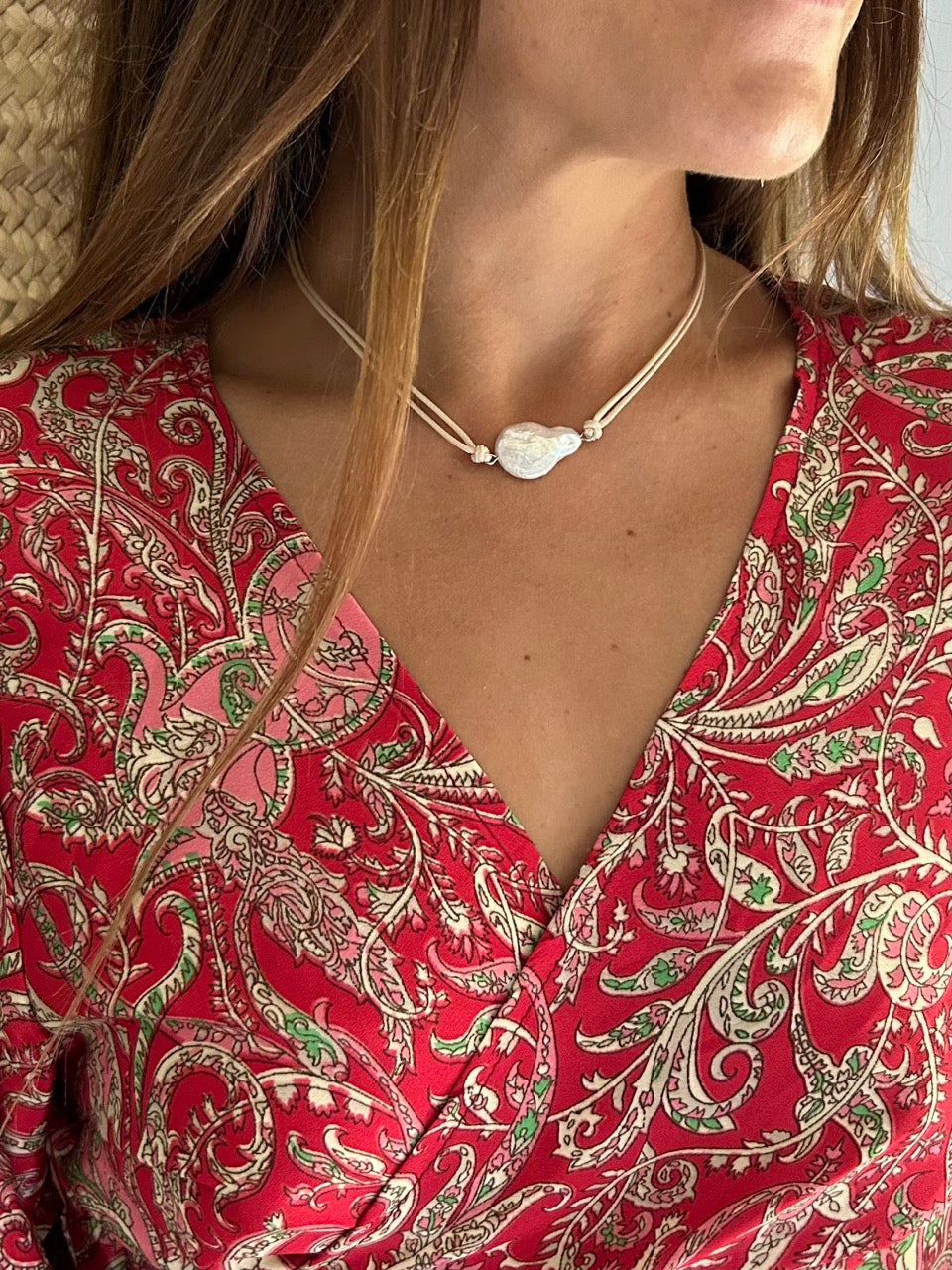 Sigi Pearl Choker - White