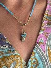 Load image into Gallery viewer, Natasha Beaded Necklace - Lt. Blue
