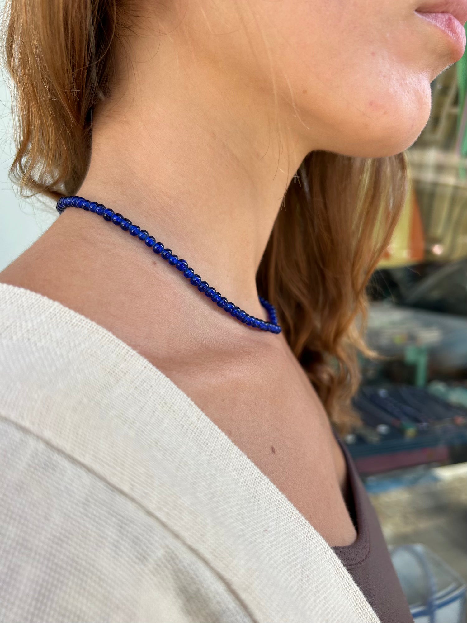 Jasmine Blue Necklace