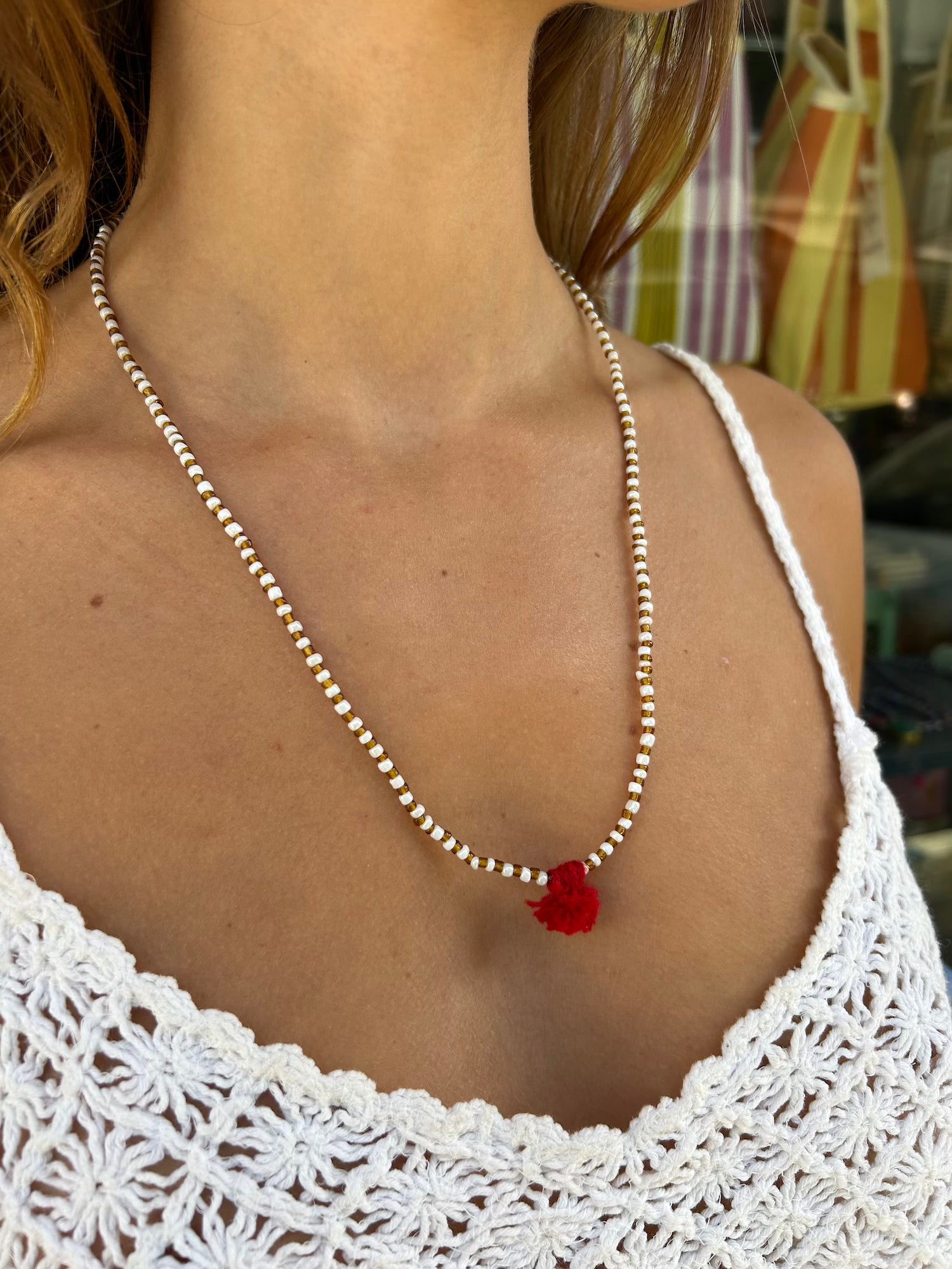 Shanti Necklace - White Mix