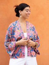 Load image into Gallery viewer, Blue Lotus Kimono

