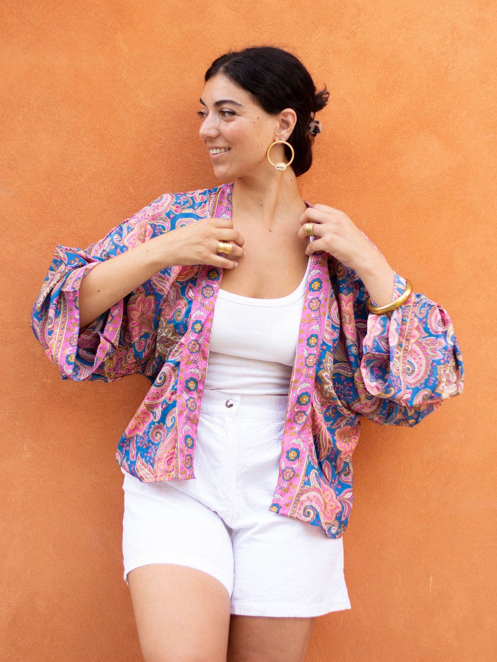 Blue Lotus Kimono 