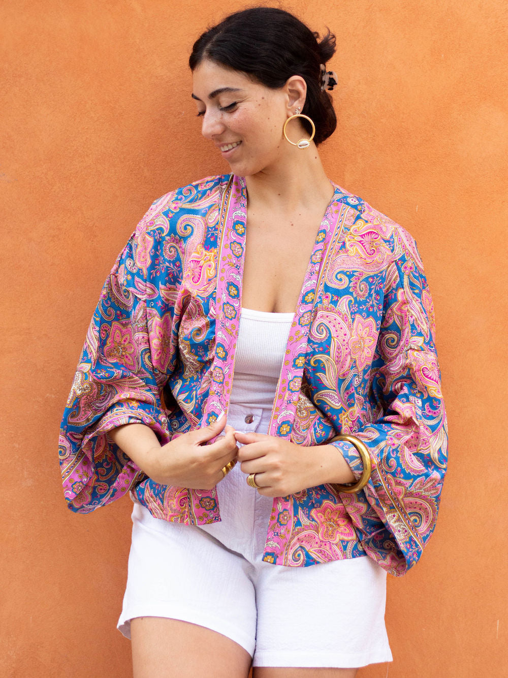 Blue Lotus Kimono 