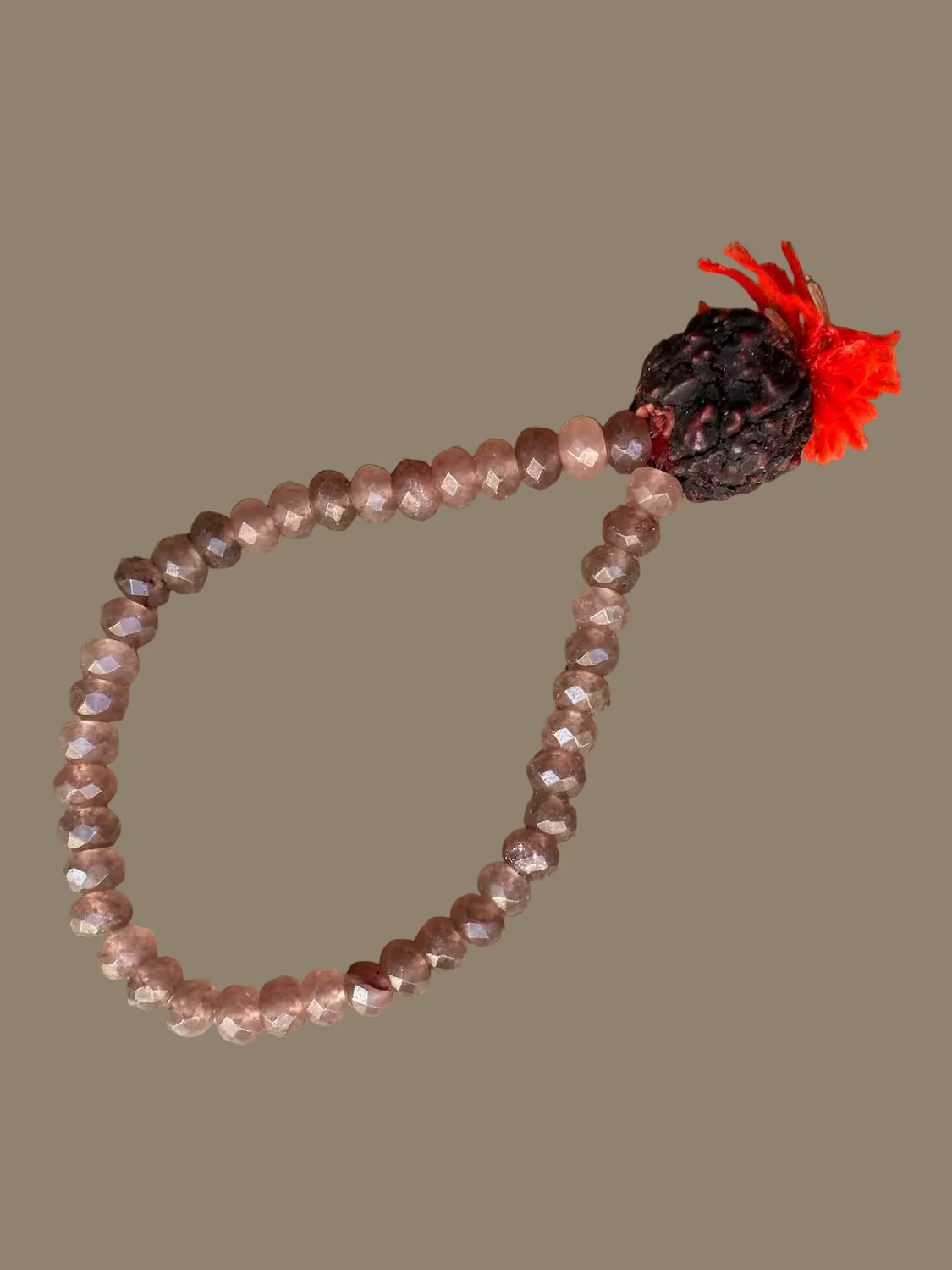 Prune Pompom Bracelet