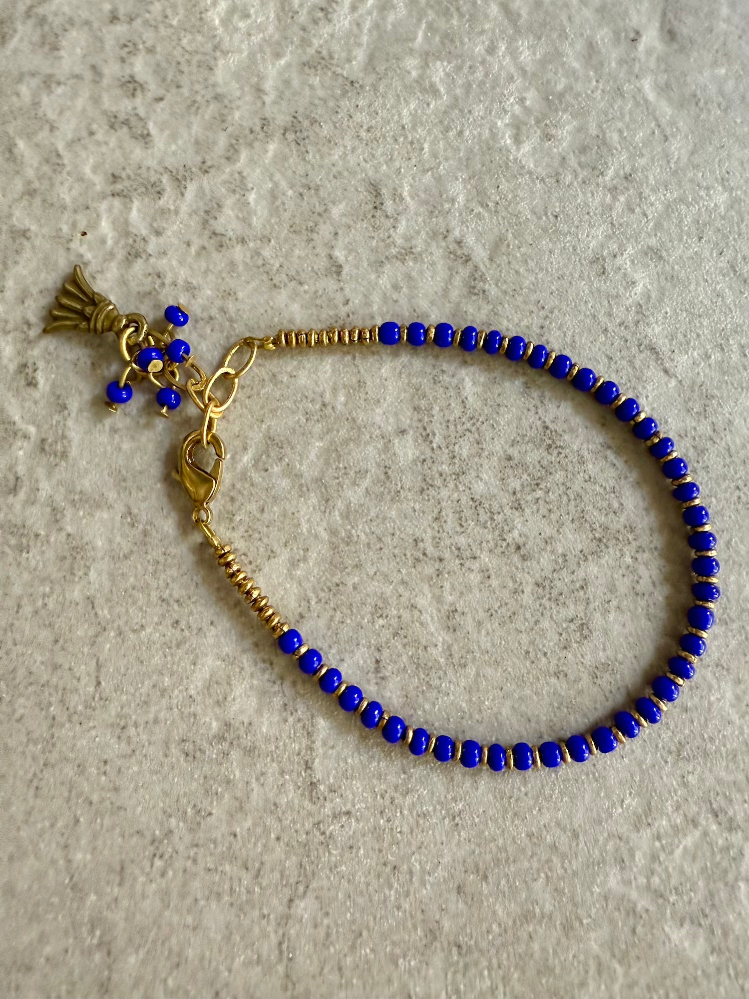 Natasha Beaded Bracelet - Dark Blue