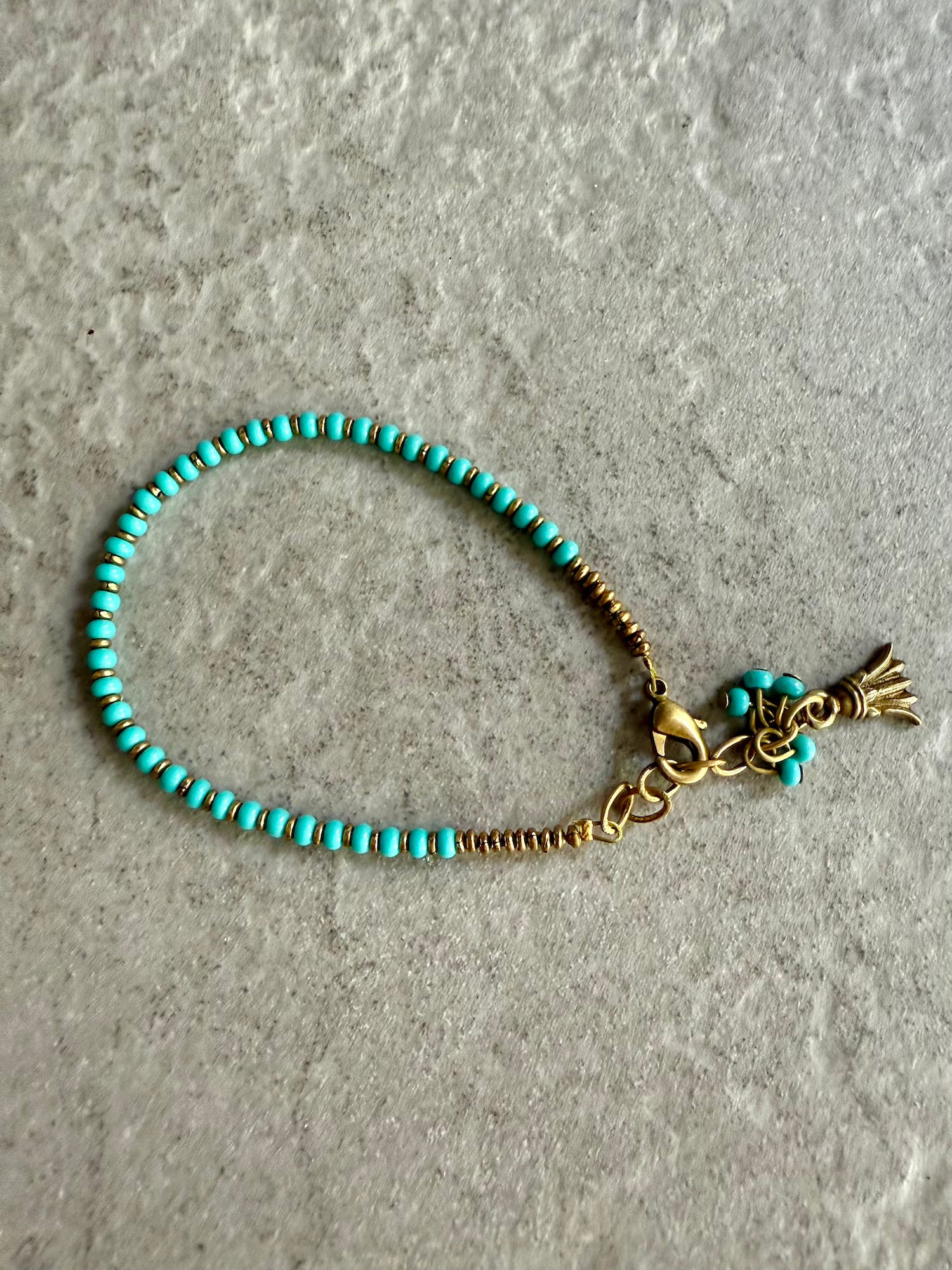 Natasha Beaded Bracelet - Turquoise