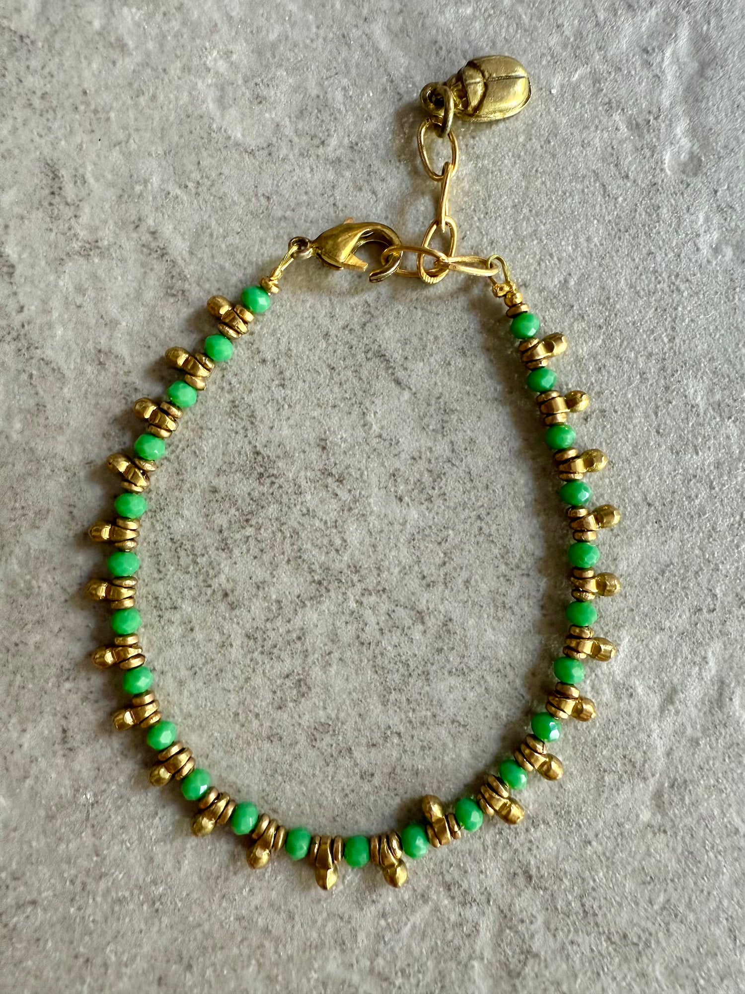 Natasha Beaded Bracelet - Lt. Green