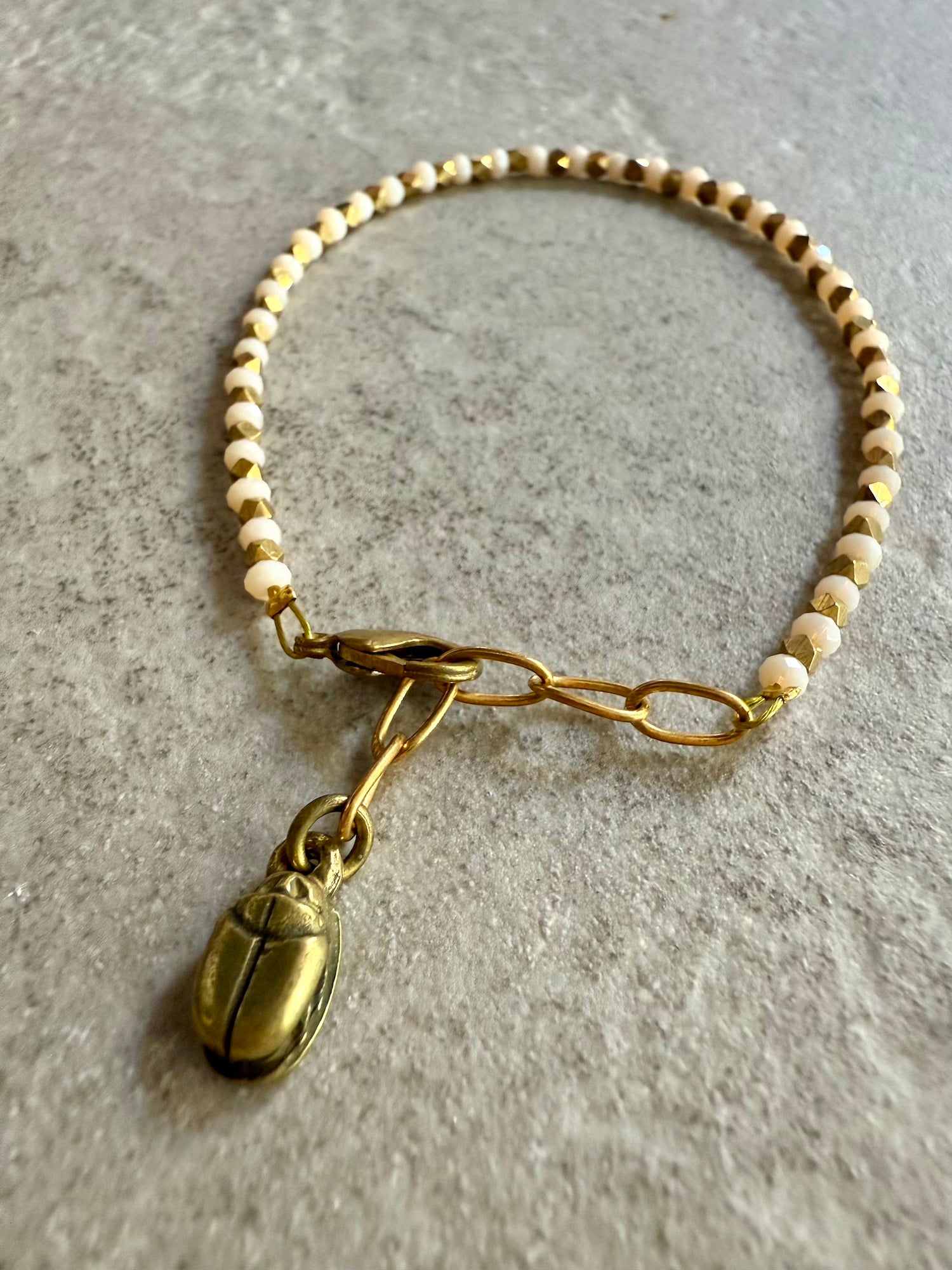 Natasha Beaded Bracelet - White