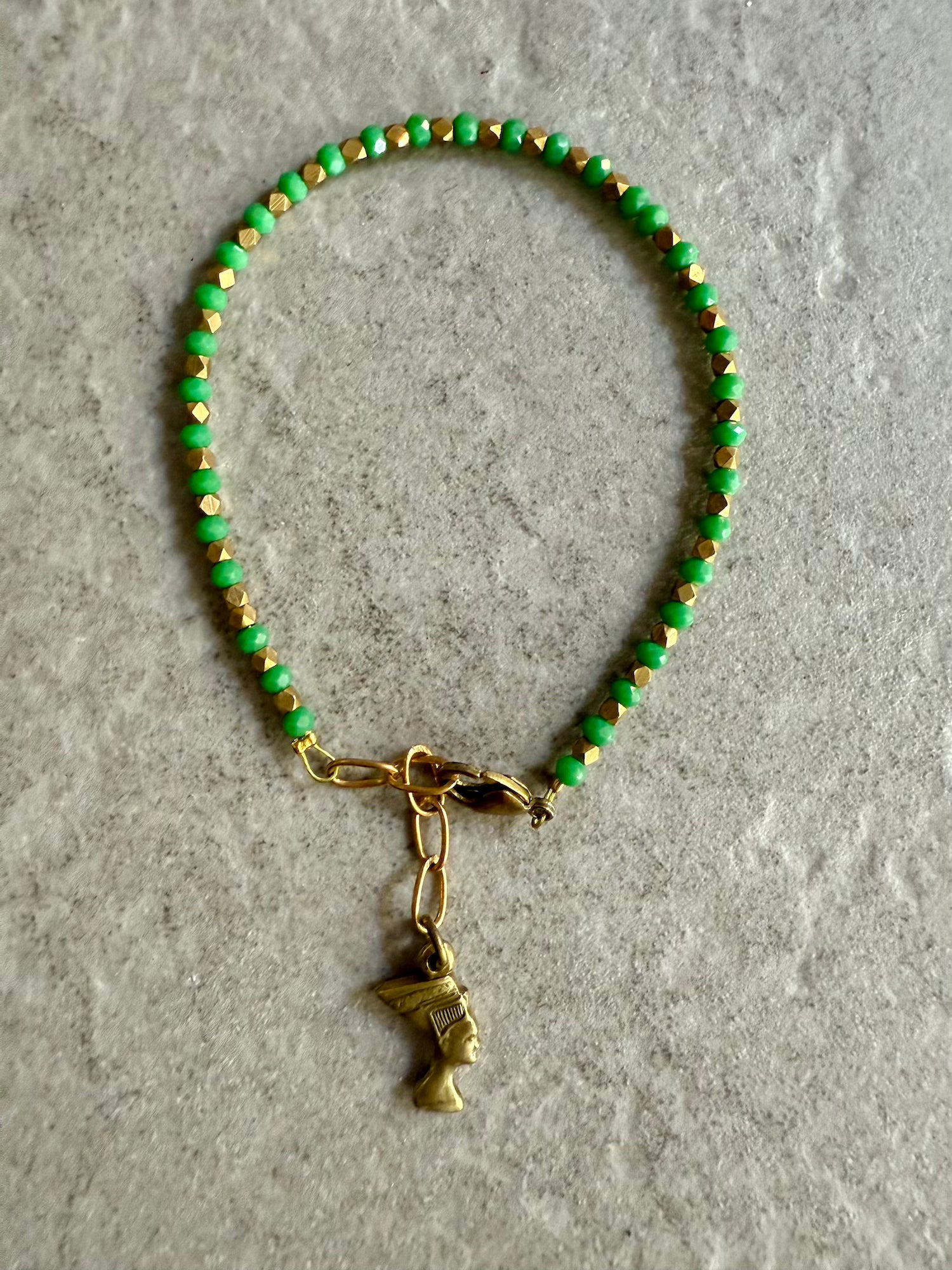 Natasha Beaded Bracelet - Lt. Green