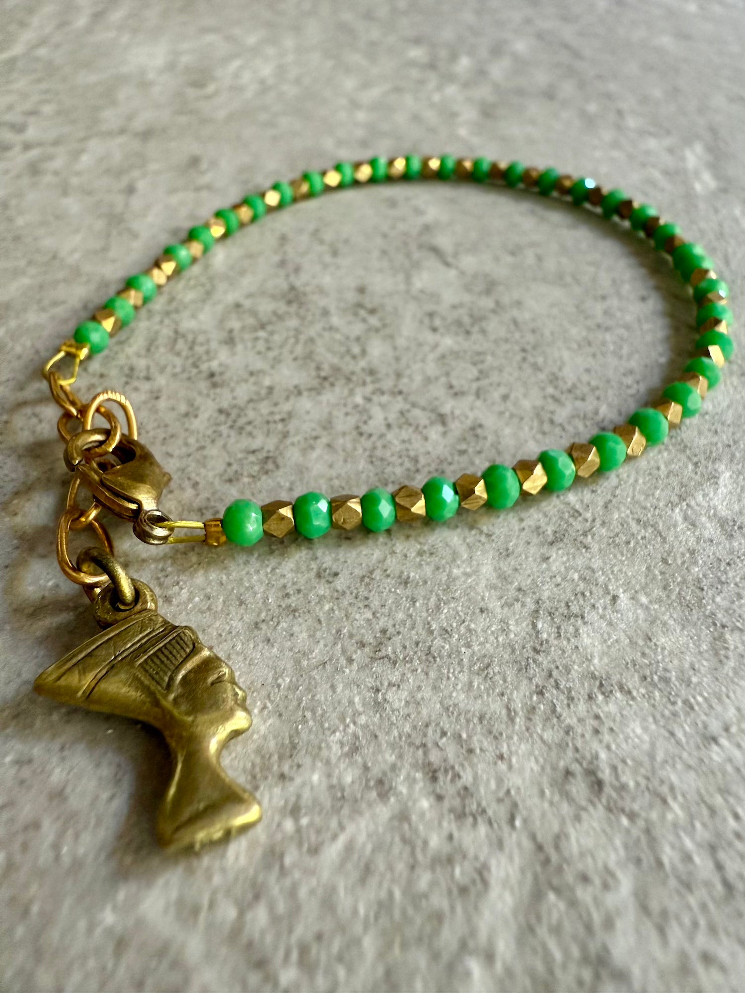 Natasha Beaded Bracelet - Lt. Green