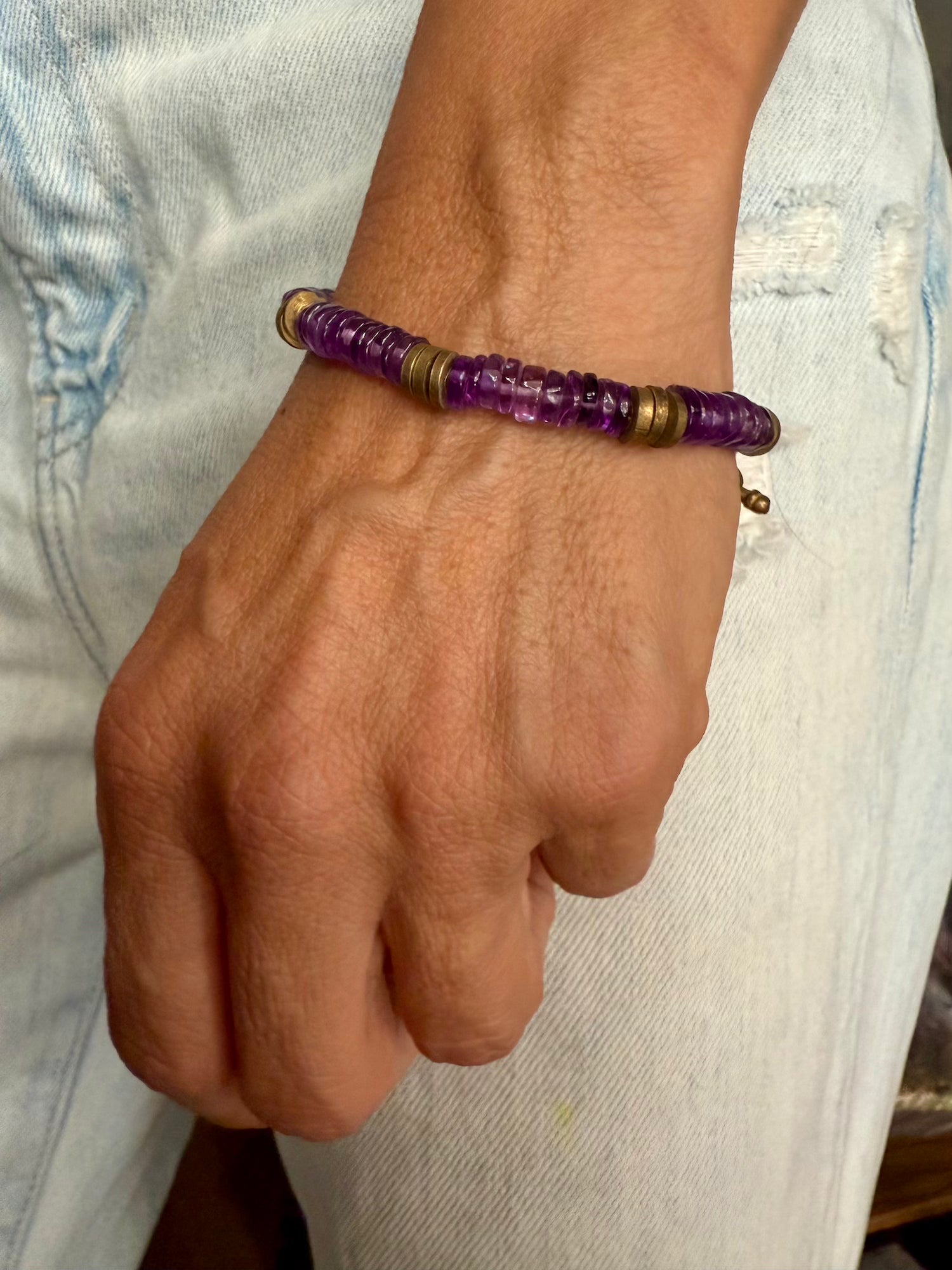 Semi-precious Bracelet - Amethyst