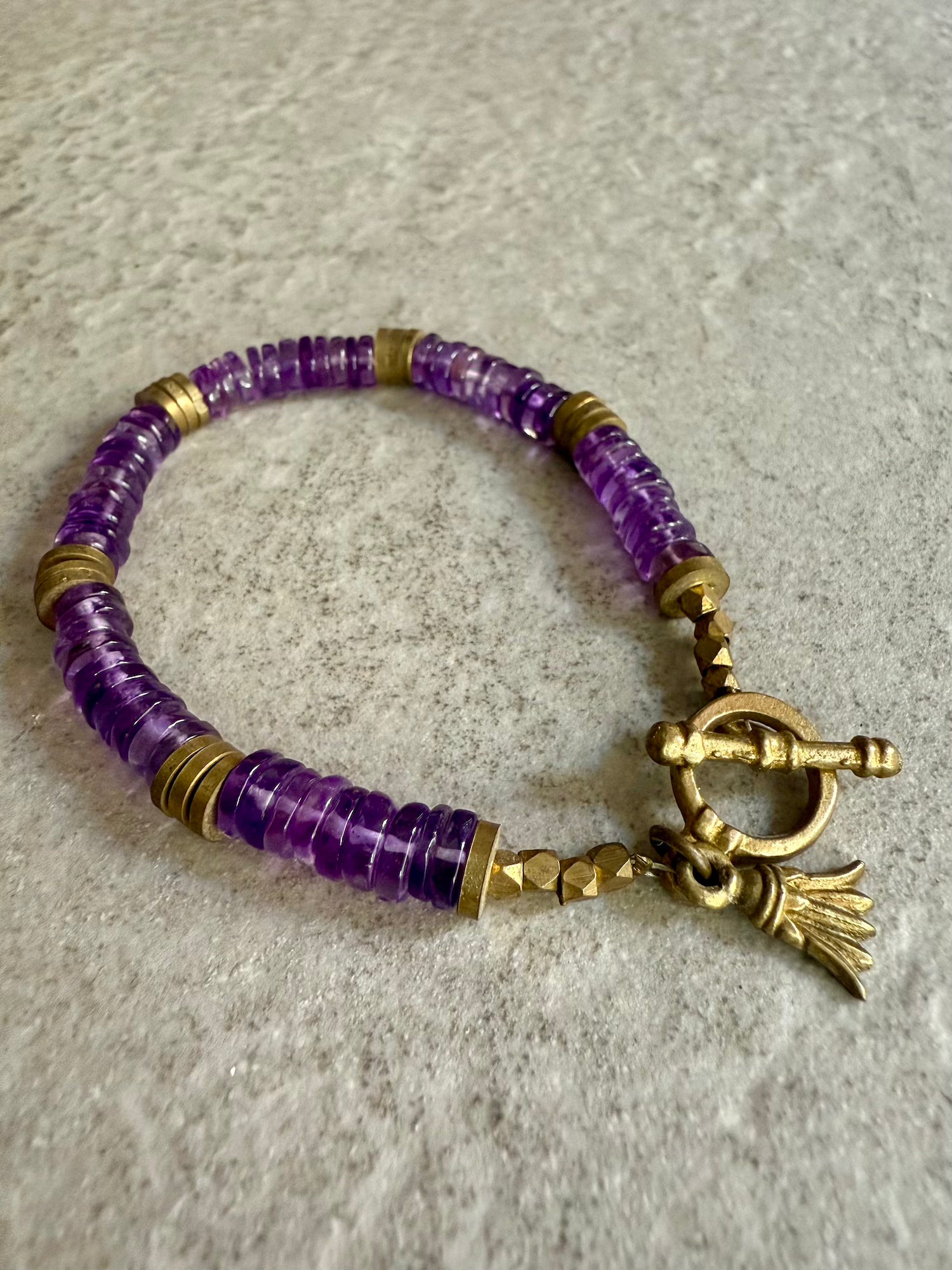 Semi-precious Bracelet - Amethyst