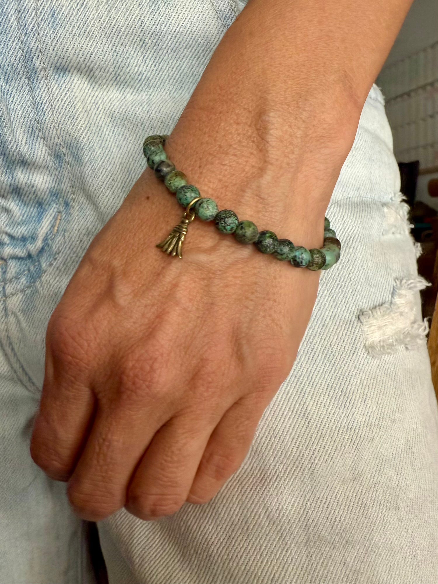 African Turquoise Bracelet
