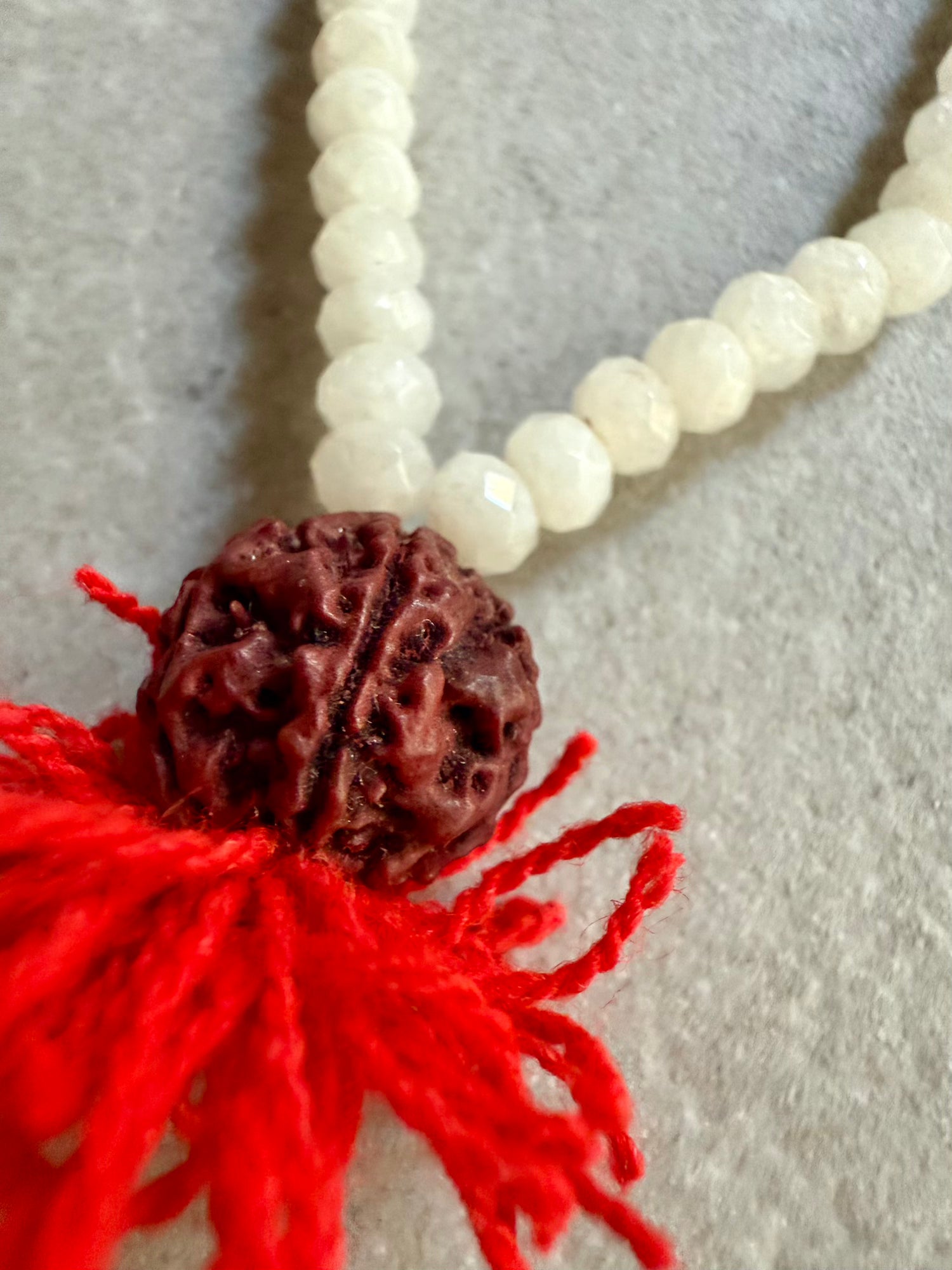 White Pompom Bracelet