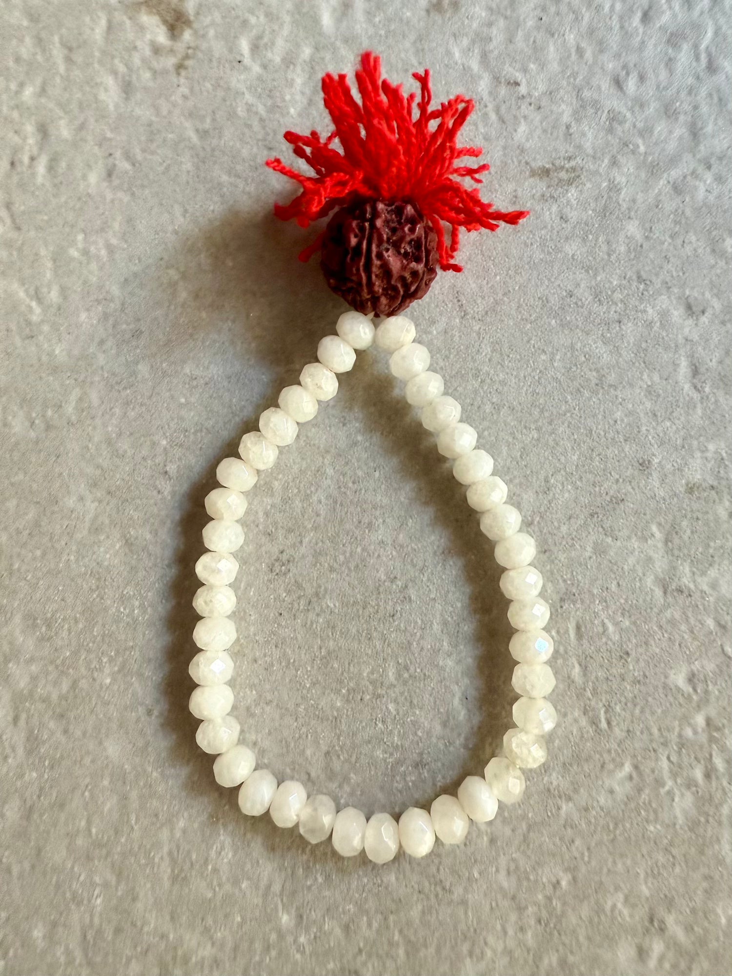White Pompom Bracelet